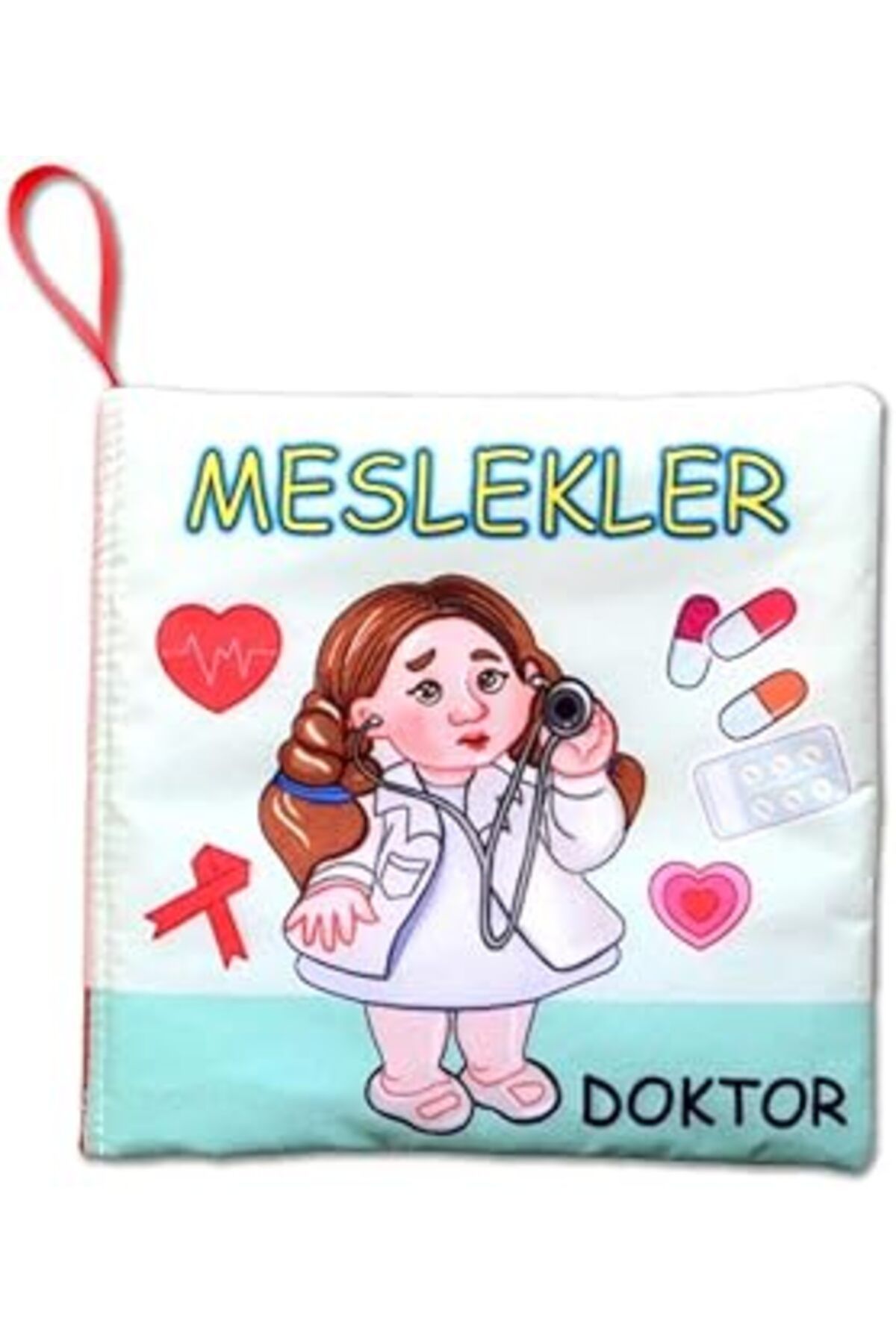 karadağsb Tox Meslekler Sessiz Kumaş Kitap - Bez Kitap , Eğitici Oyuncak , Yumuşak Ve Hışırtılı