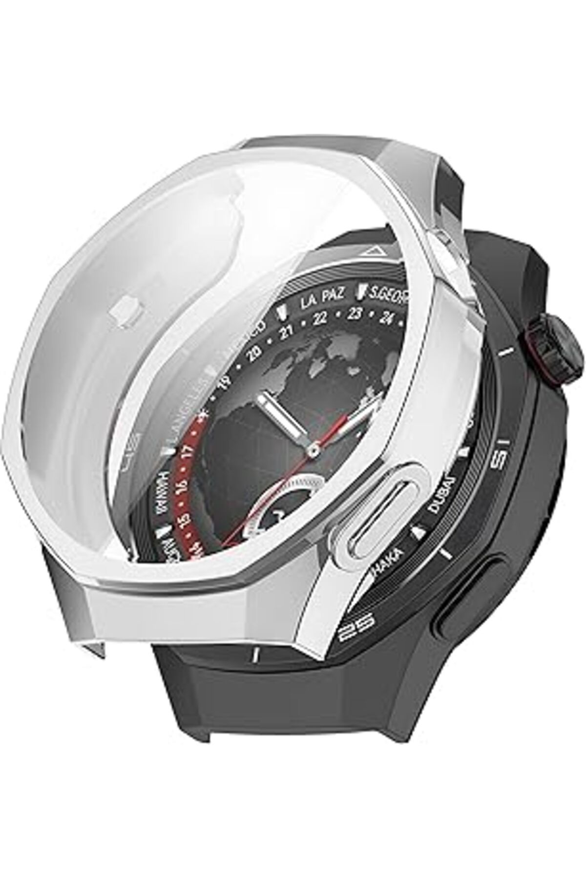 NZM TİCARET Teknoft Huawei Watch Gt5 Pro 46Mm Için Saati Tam Saran Tpu Ekran Koruyuculu Çizilme Ve Darbelere Ka