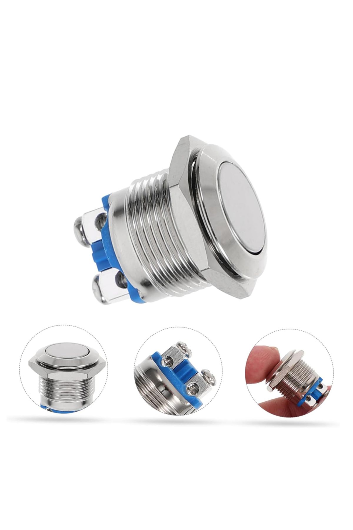 robotrend D98 19 Mm Düz Metal Buton (Pbs28B-2) (Ic-182)