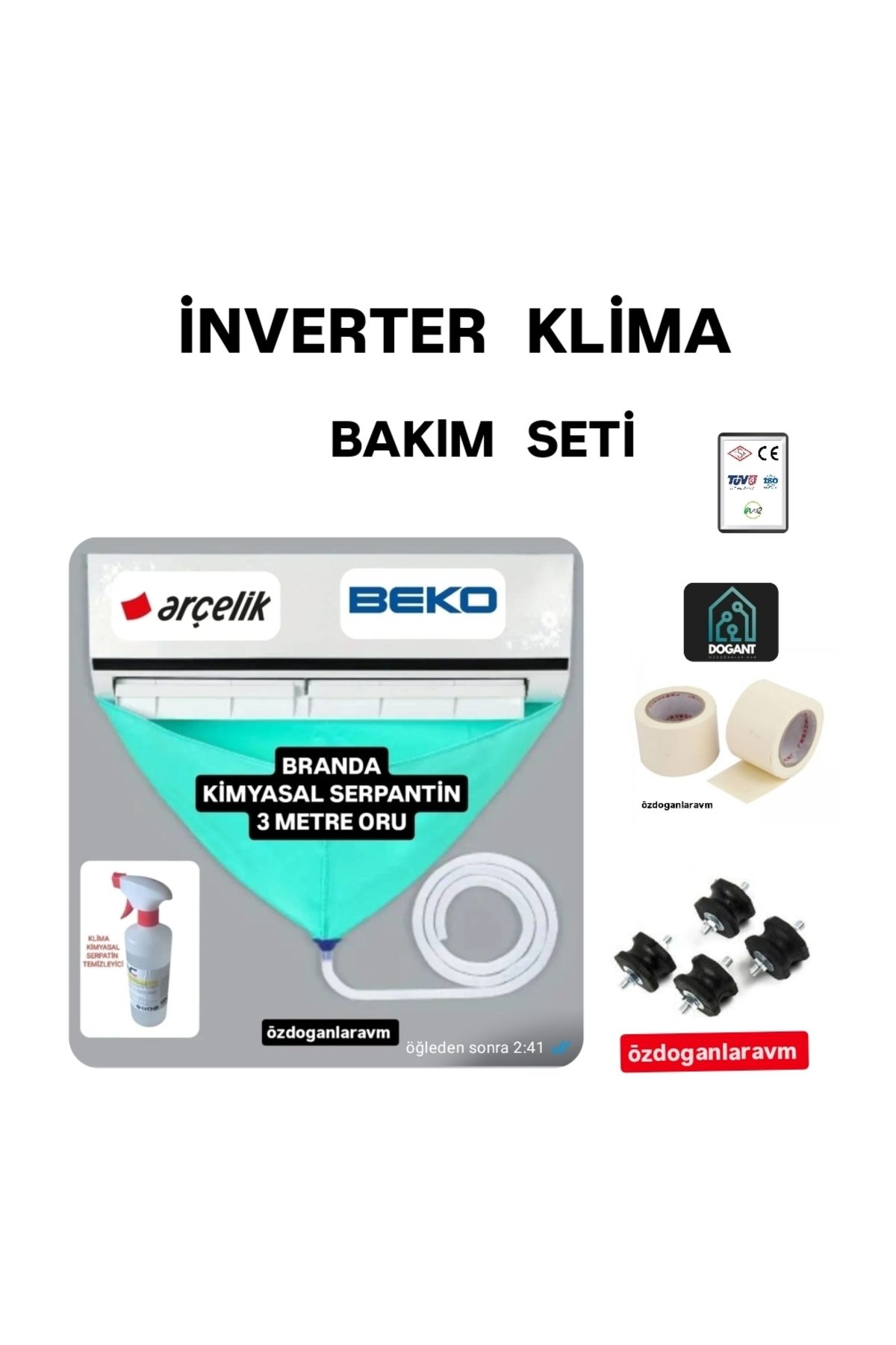 dogant özdoğanlar avm XXXL İnverter Klima Temizleme Bakım Seti Takımı