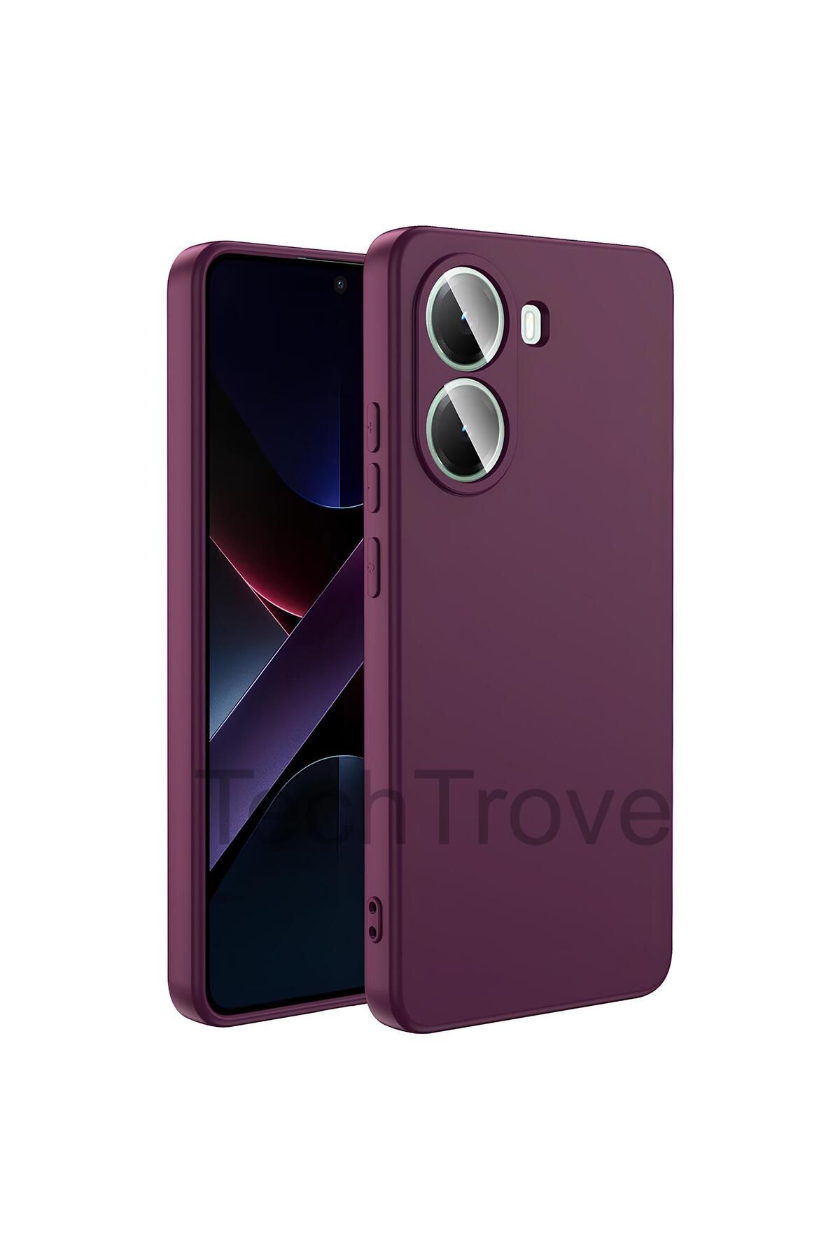 TechTrove Xiaomi Poco X7 Pro Kılıf İçi Kadife Süet Tasarımlı Kamera Korumalı Renkli Silikon Kapak