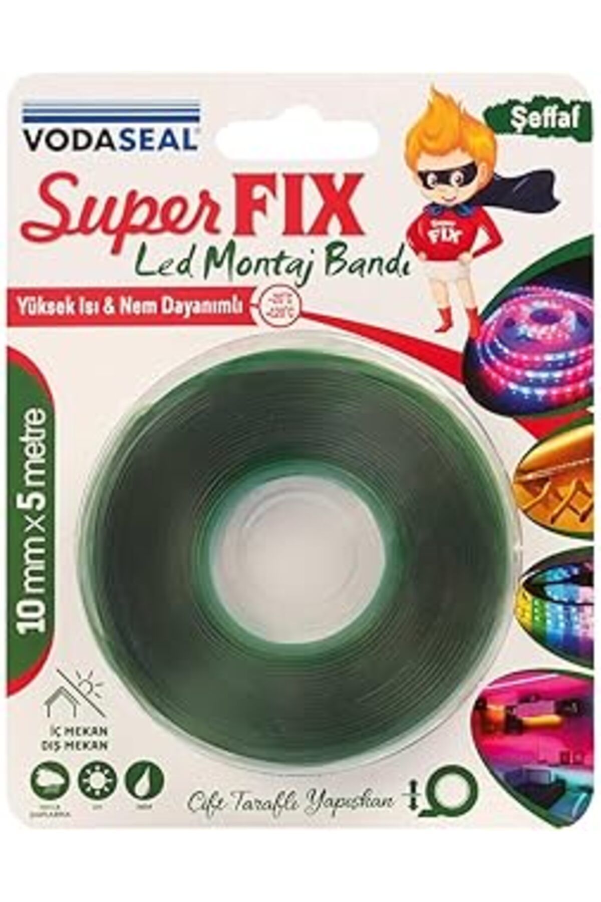 NETWORK ART Vodaseal 10Mmx5Mt Led Montaj Bandı - Şeffaf