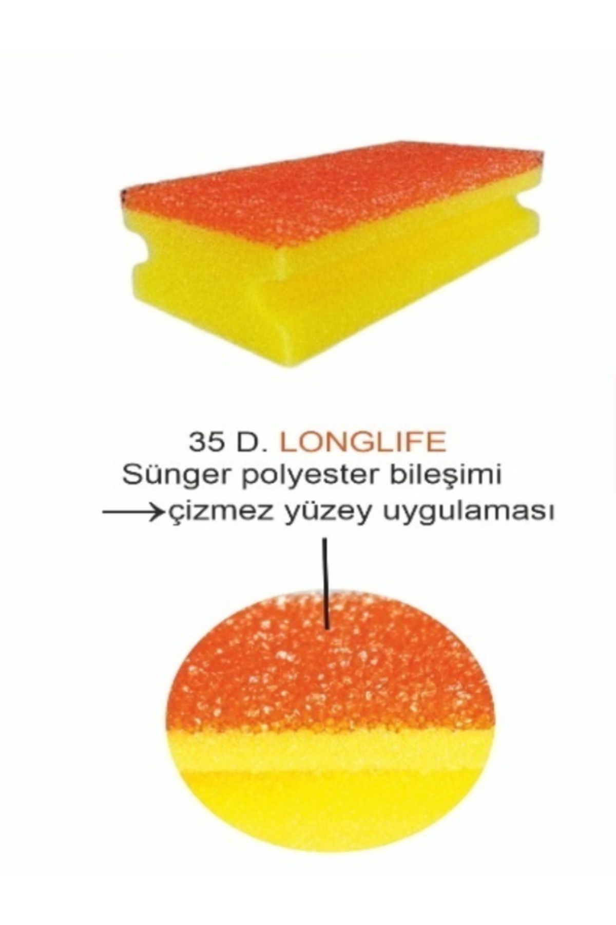 KENT Arcora Yeni Nesil Büyük Boy Temizlik Süngeri 10 Lu