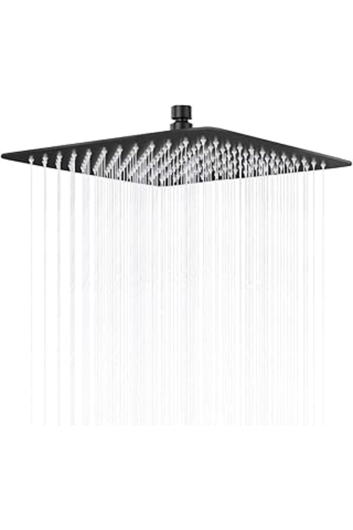 Hepta Collection Fause Tepe Duş Başlığı Kare Slim 304 Metal 20x20 Cm Ktd101 (MAT SİYAH)