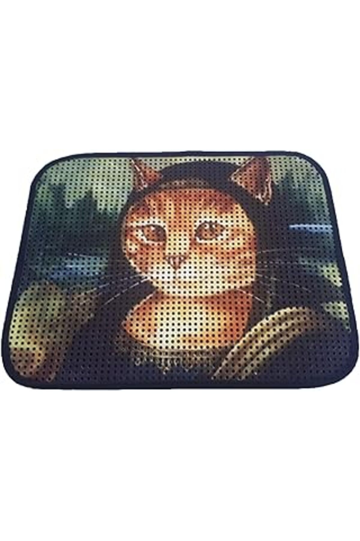 karadağsb Miapet Elekli Desenli Kedi Tuvalet Önü Paspası 60 X 45 Cm Mona