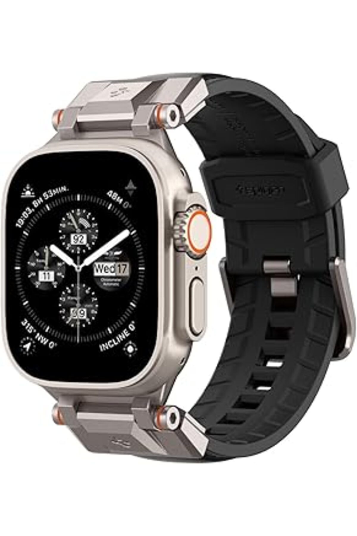 NZM TİCARET Dura Pro Armor Bileklik Watch Ultra 2/Ultra 49 Mm, Seri 9/8/7 45 Mm, Se2/6/Se/5/4 Serisi 44 Mm, Ser