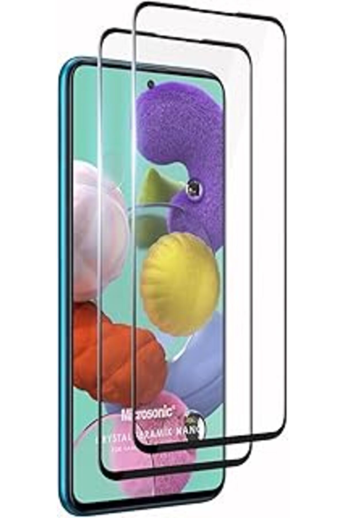 Pİ GLOBAL Microsonic Samsung Galaxy A71 Crystal Seramik Nano Ekran Koruyucu Siyah (2 Adet)