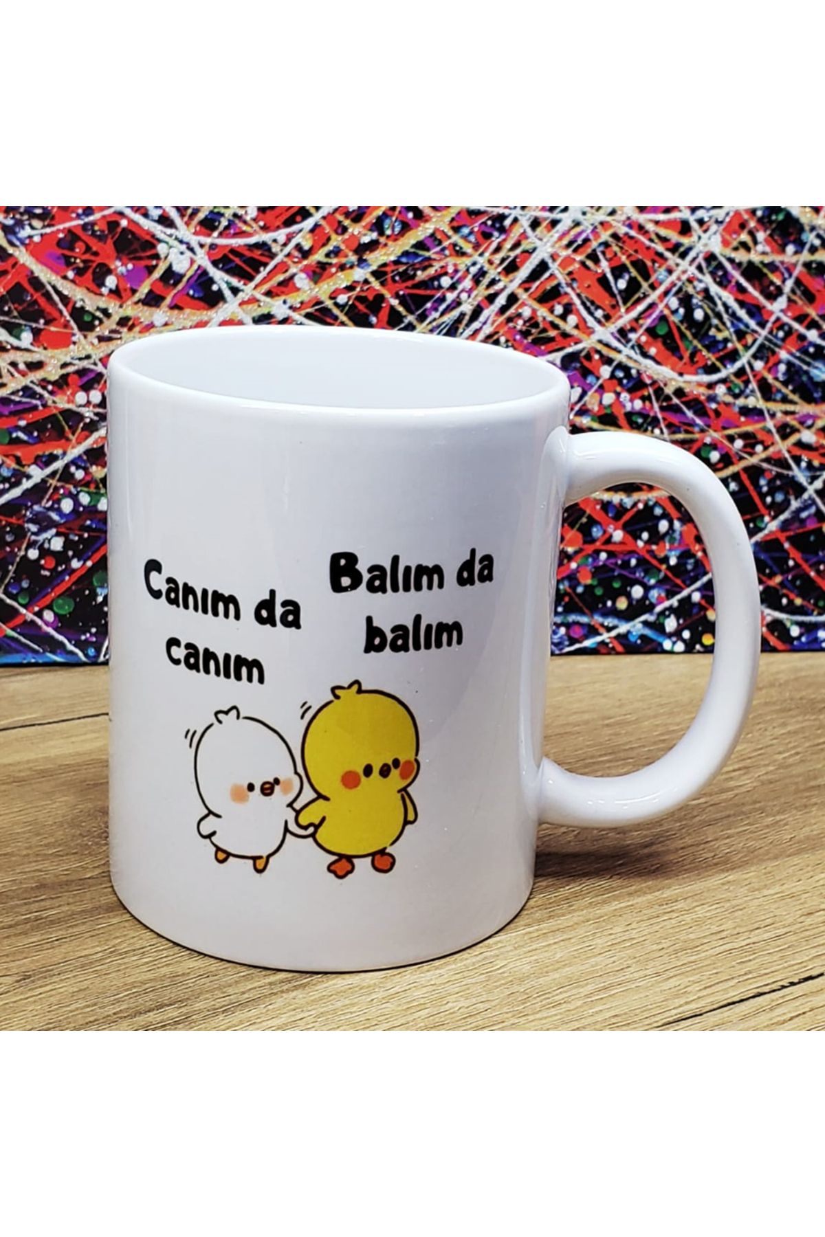 AyFi Home Canım Da Canım Balım Da Balım Tasarımlı Kupa Bardak