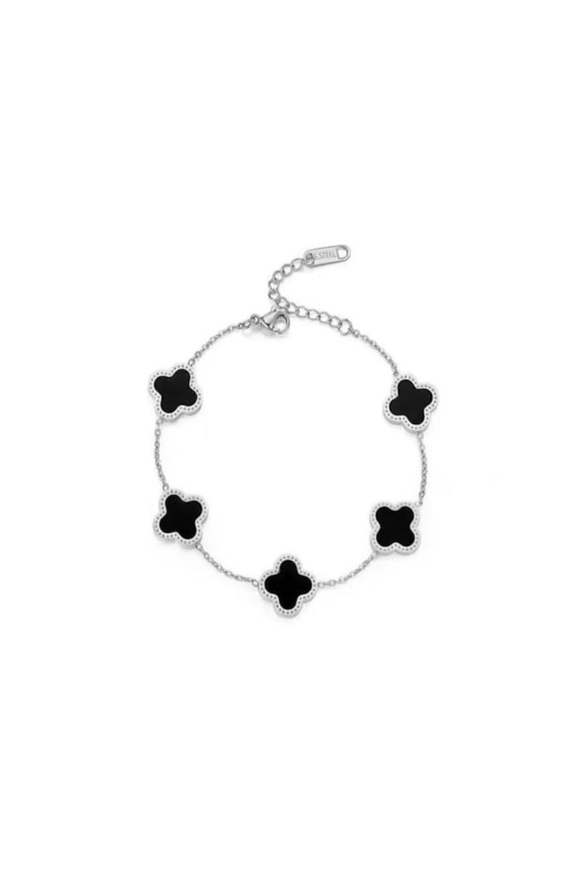 steel stainless Gümüş Renk Siyah Van Cleef