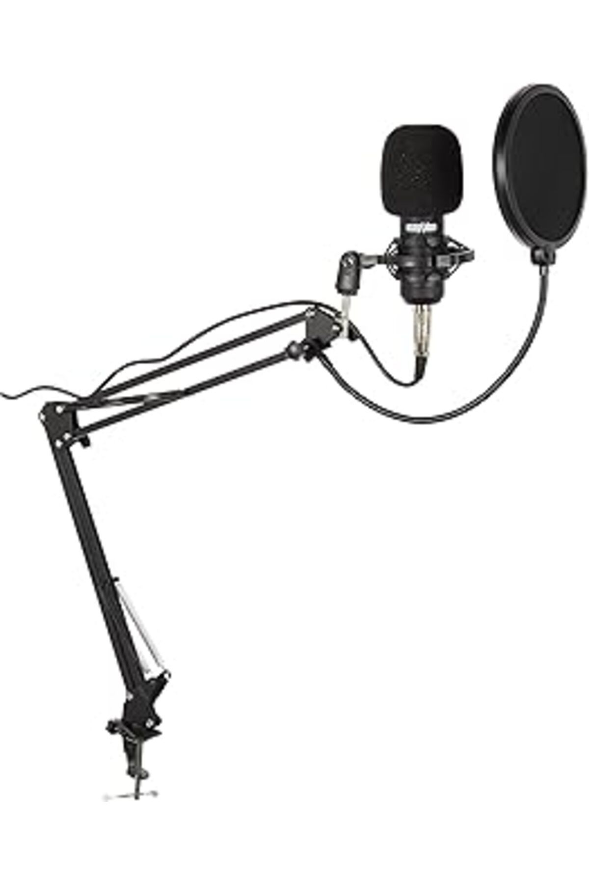 Genel Markalar ercnx BM800BT Black Kondanser Mikrofon Stand Filtre Ses Kartı (PC ve Telefonda Çalışır) aht 100