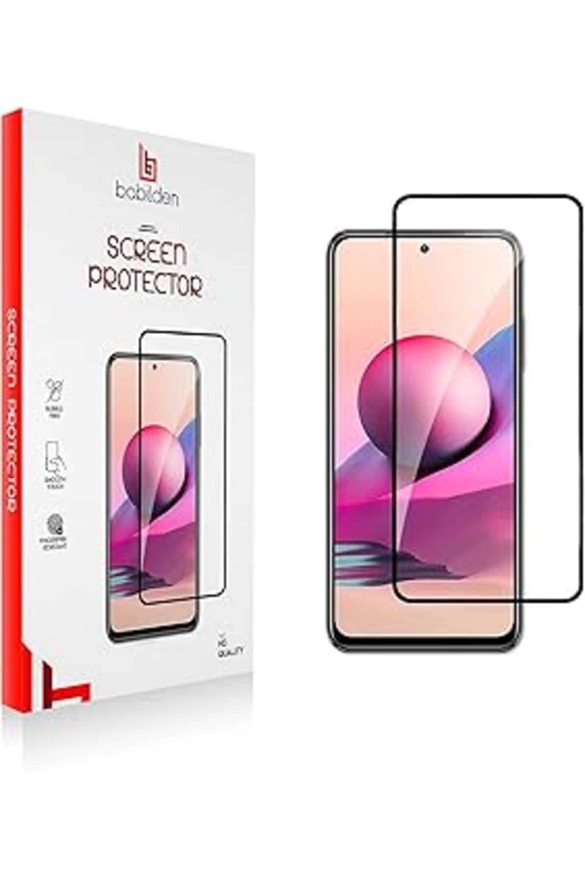 Pazarcan Babilden Xiaomi Redmi Note 11 Pro Için Tasarlanmış Uçtan Kenara Kapsama Tam Koruma Dayanıklı Temper