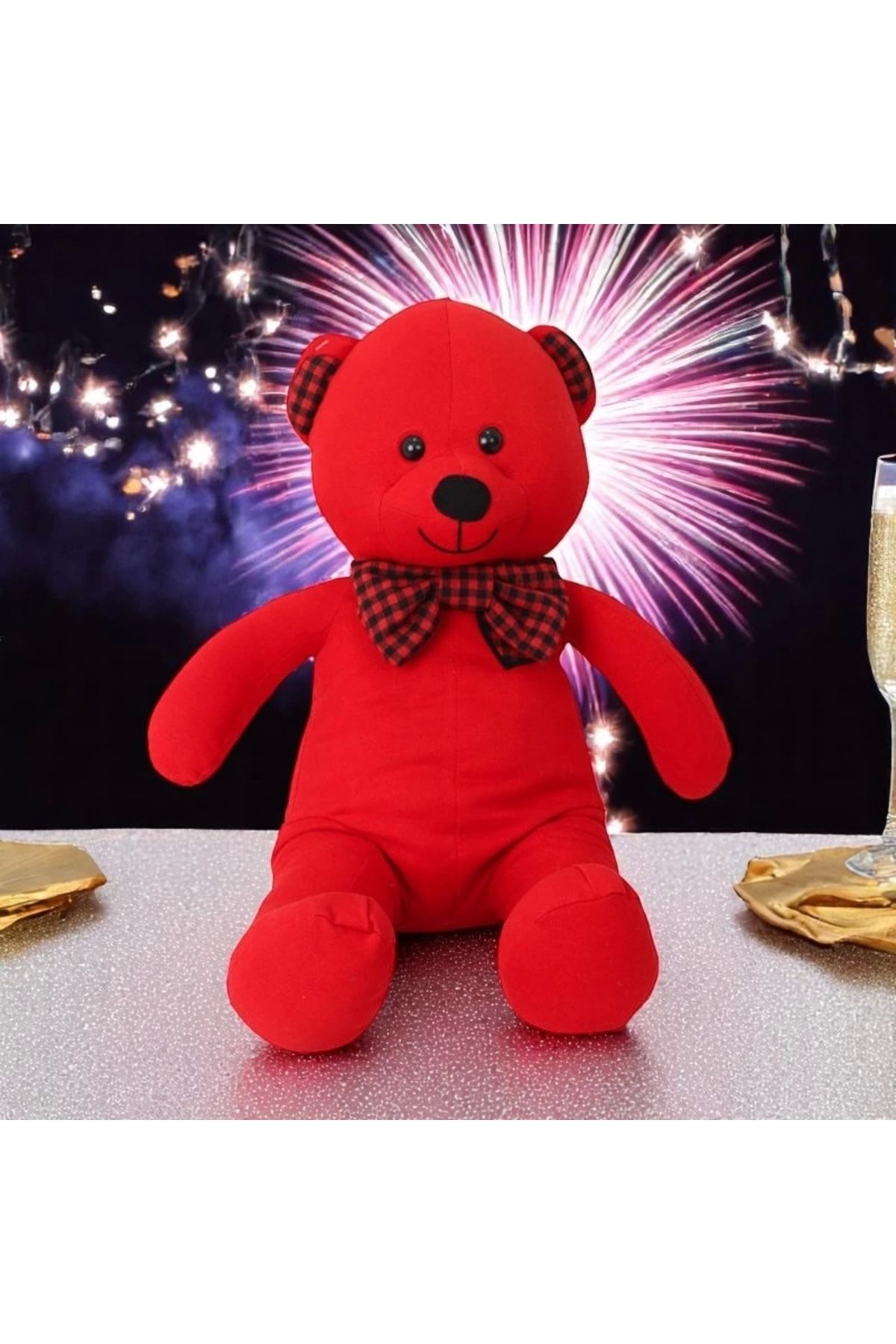 Wionland Kırmızı Ayıcık Peluş Oyuncak