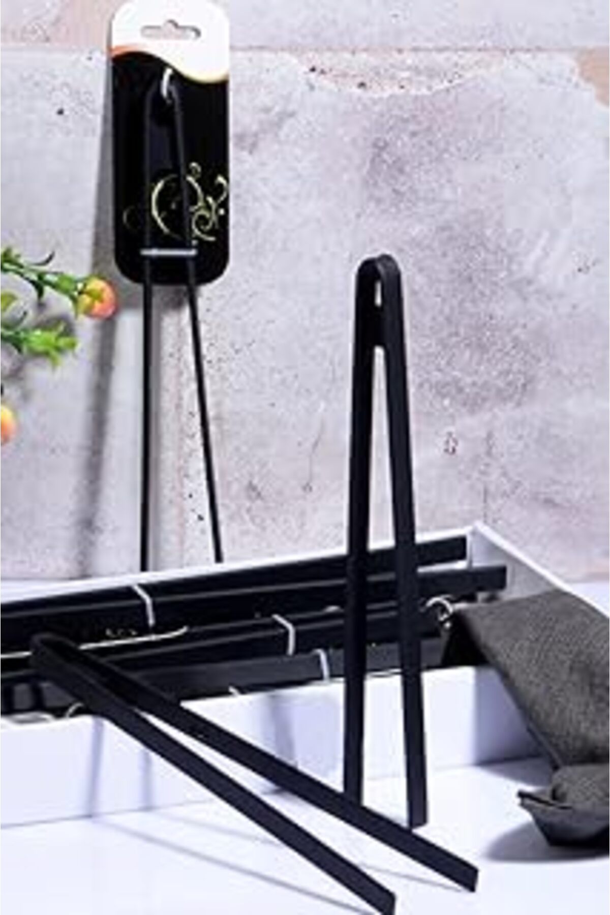Pİ GLOBAL Rotanev Silikon Kızartma Maşası Tekli 30 Cm (Siyah)