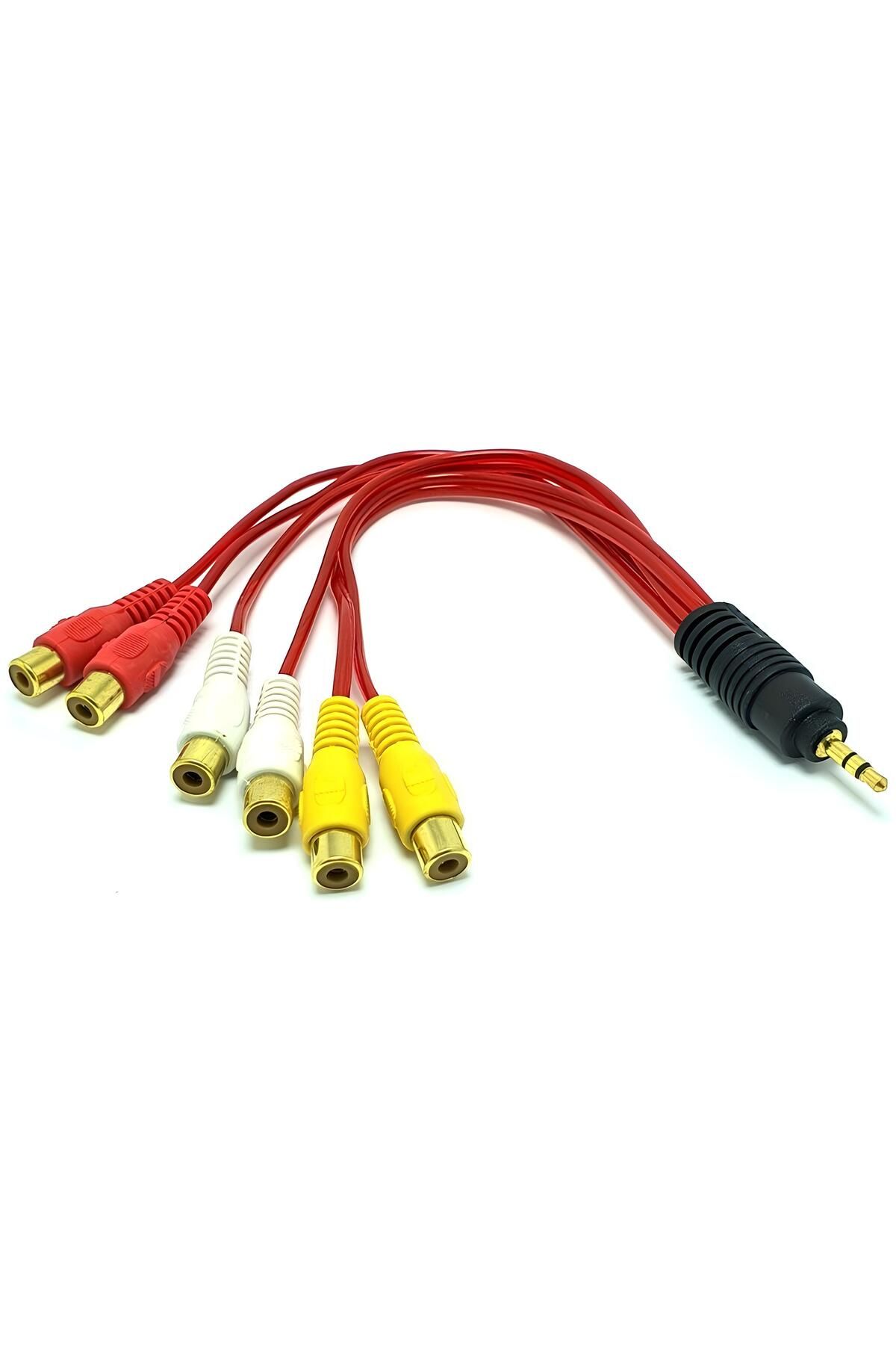 SpeedUF 5+1 Ses Sistemi Kablosu 1 Erkek Aux 6 Dişi Rca Kablo Ses Sistemi Bilgisayar Tv Mp3 Arası