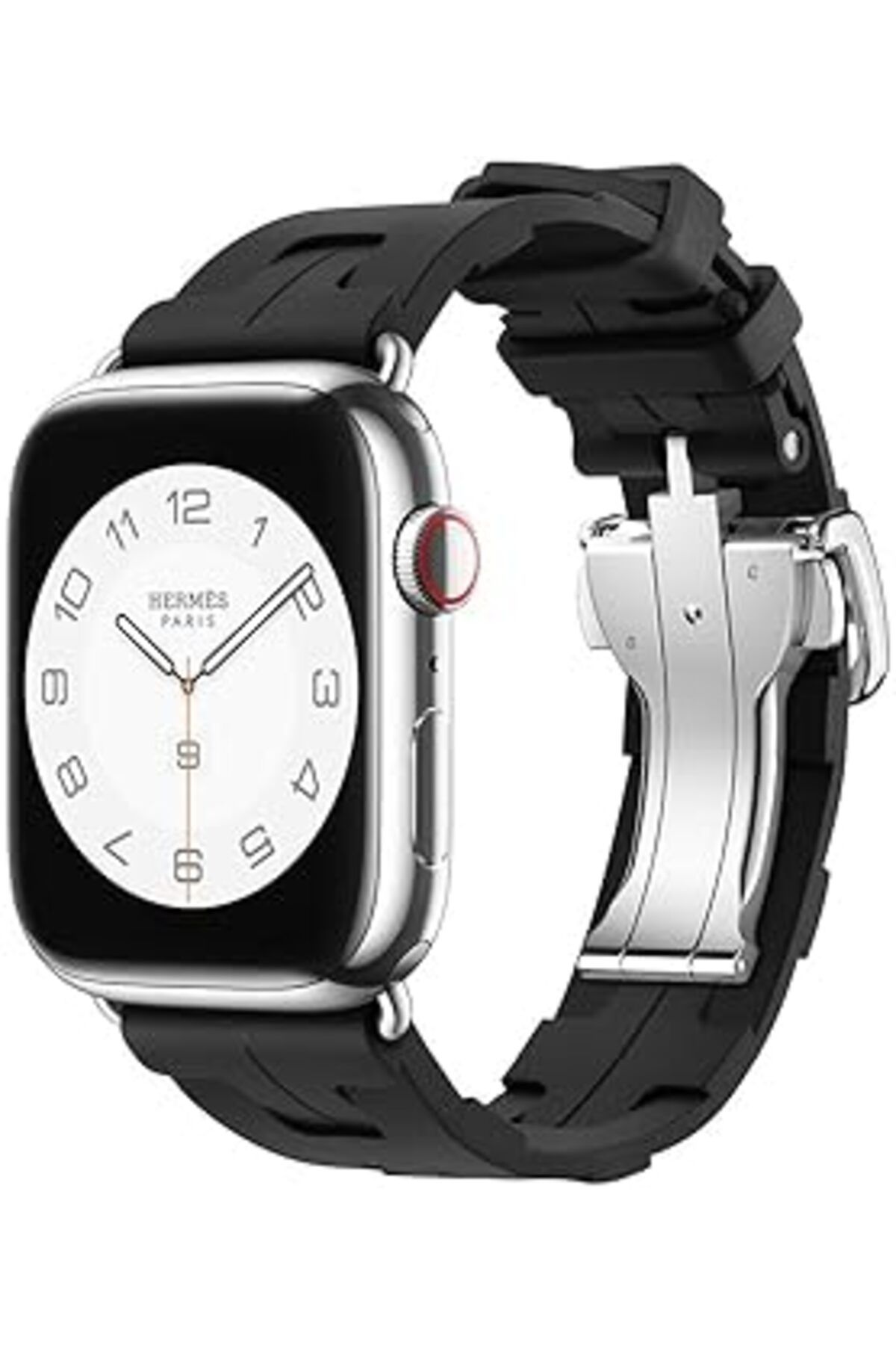 karadağsb Zore Apple İle Uyumlu Watch 42Mm Spor Görünümlü Krd-94 Silikon Kordon Siyah