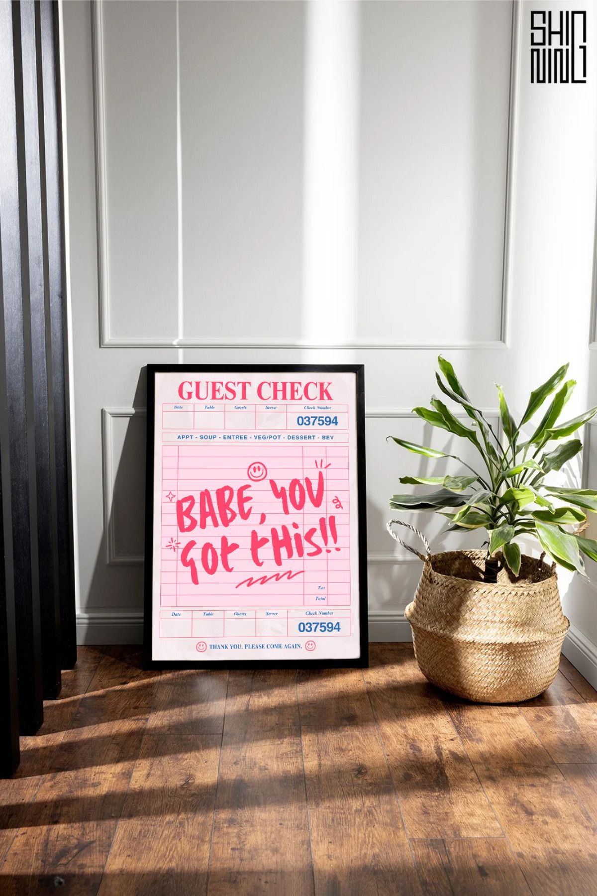 Home Çerçeveli "Babe you got this" Tasarım Tablo