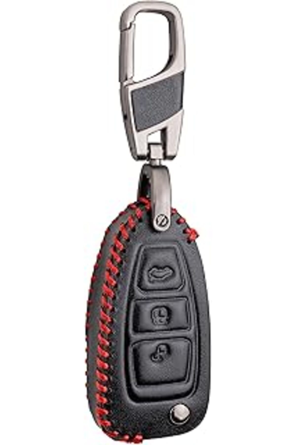 robotrend Alisveristime Deri Anahtar Kılıfı (Ford Fiesta, Focus, Mondeo, C Max, Kuga, Tourneo Ile Uyumlu)