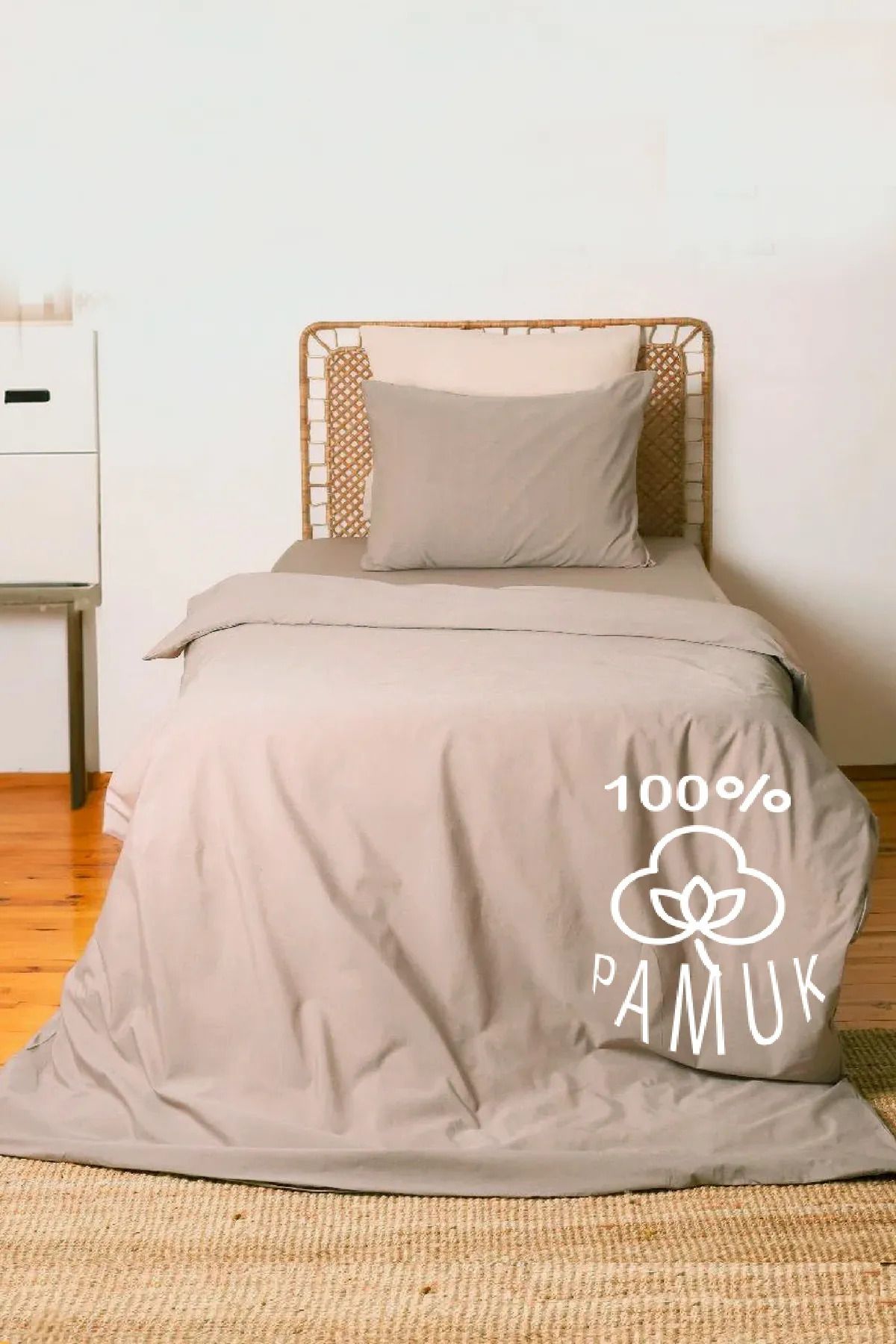 nesayis 100% PAMUK 2 KATLI MÜSLİN NEVRESİM TAKIMI TEK KİŞİLİK