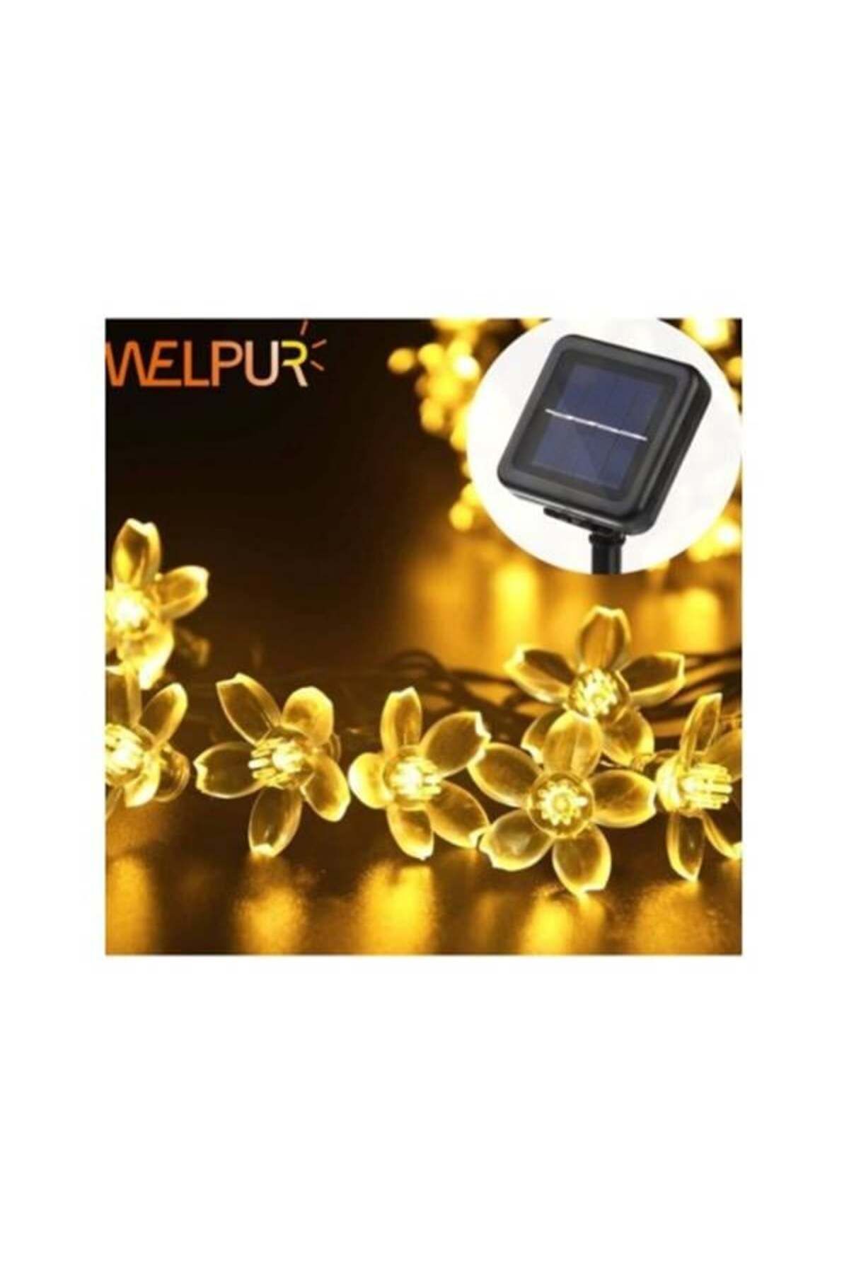 robotrend Solar Çiçekli Dekoratif 30 Led Bahçe Lambası