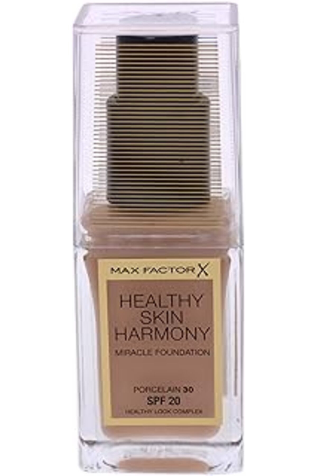 Mu Art Ahşap Max Factor Healthy Skin Harmony, Miracle Foundation, 30 Porcelain