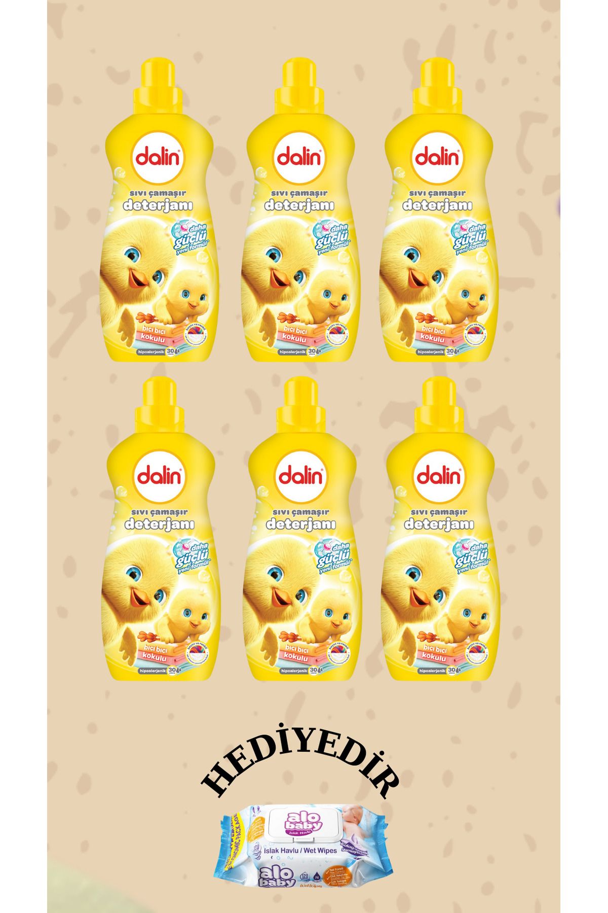 Dalin Çamaşır Deterjanı Bıcı Bıcı Kokulu 1500 ml 6 Adet