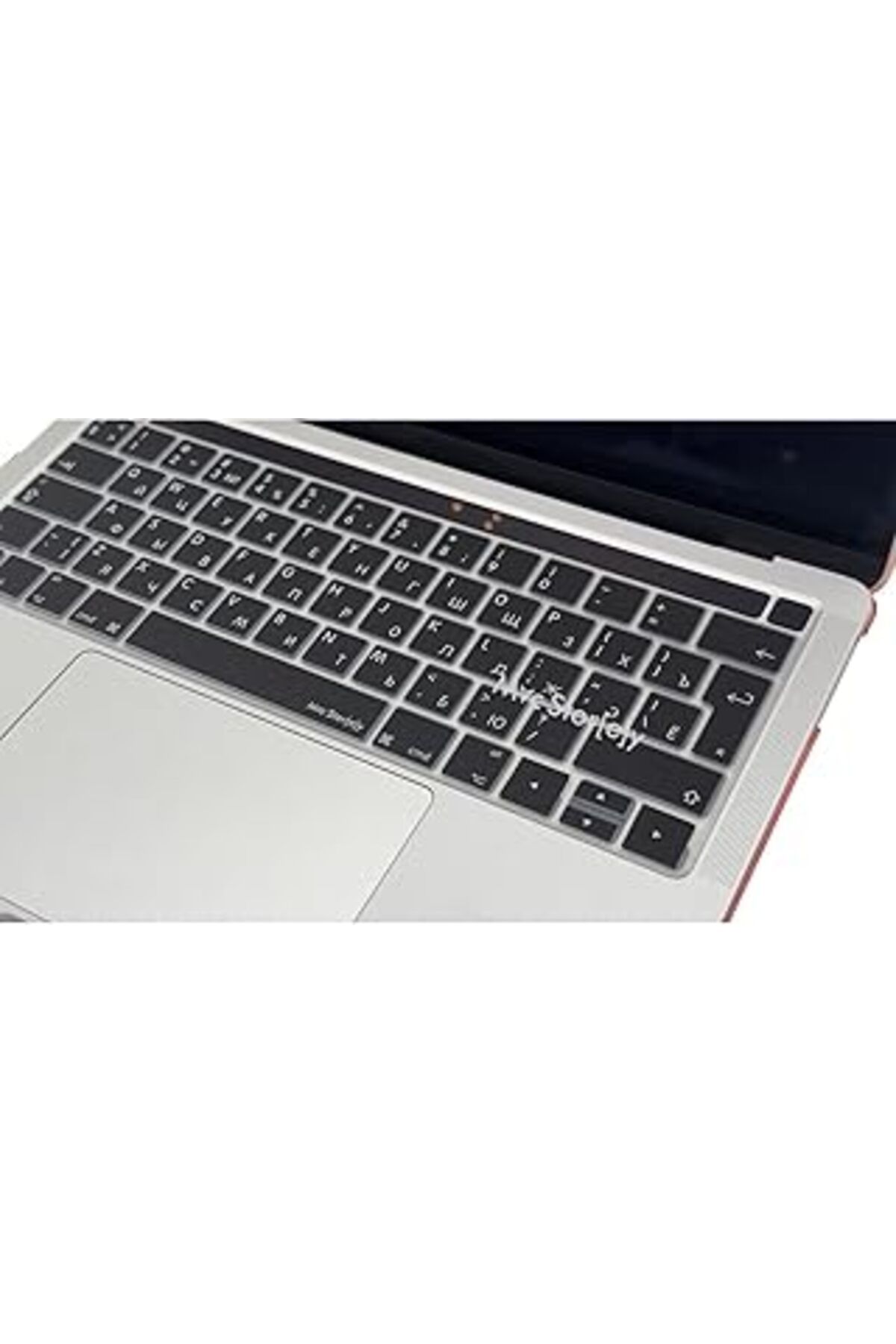 Mu Art Ahşap Mcstorey Rusça Klavye Macbook Pro Kılıf A1706 A1989 A2159 A1707 A1990 Ile Uyumlu Koruyucu Siyah