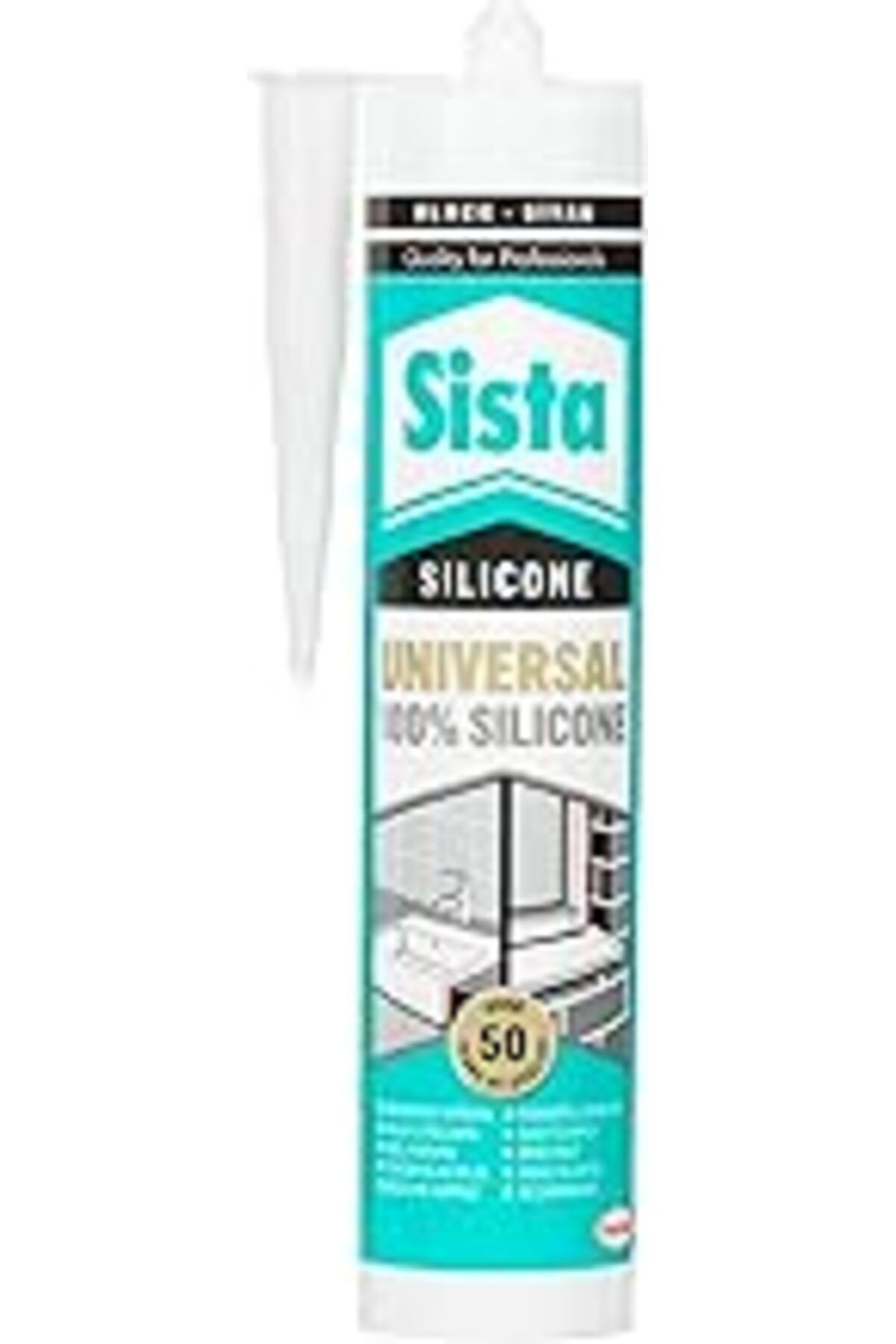 NZM TİCARET Sista Universal Silikon Siyah 310 Ml