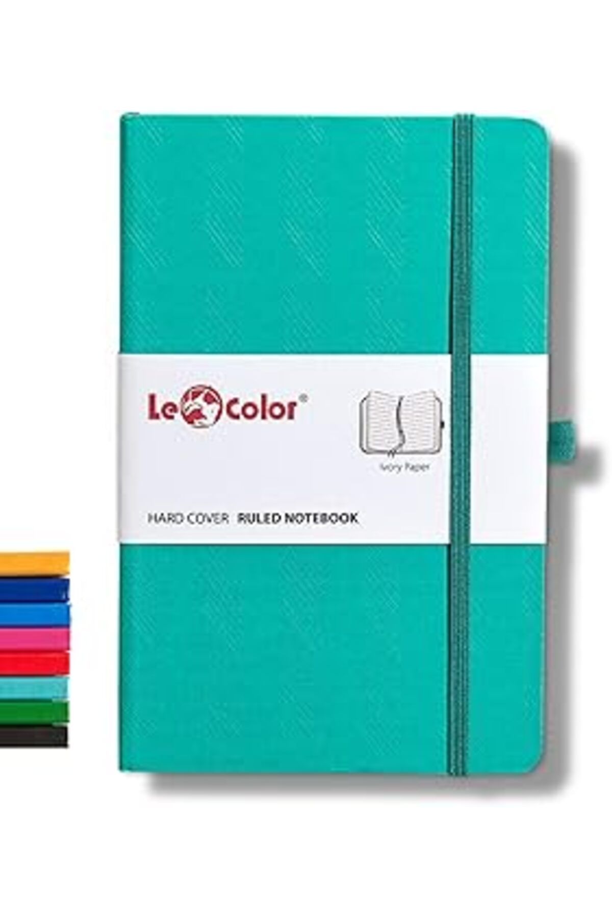 robotrend Le Color Tarihsiz Klasik Defter Rec Note 13X21 Çizgili Yeşil Desenli
