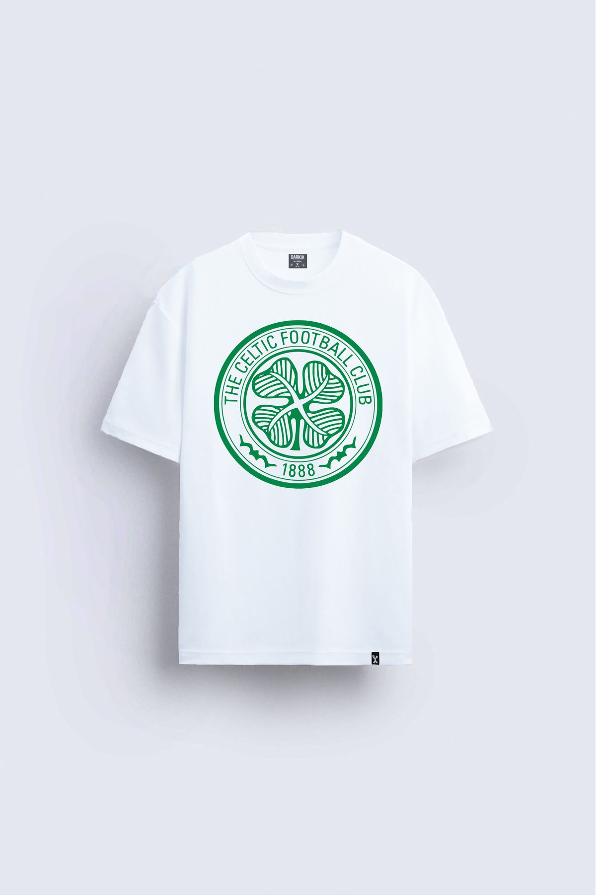 sielta Celtic FC Futbol Takımı Baskılı Bisiklet Yaka Çocuk Yetişkin Beyaz Tişört T-shirt