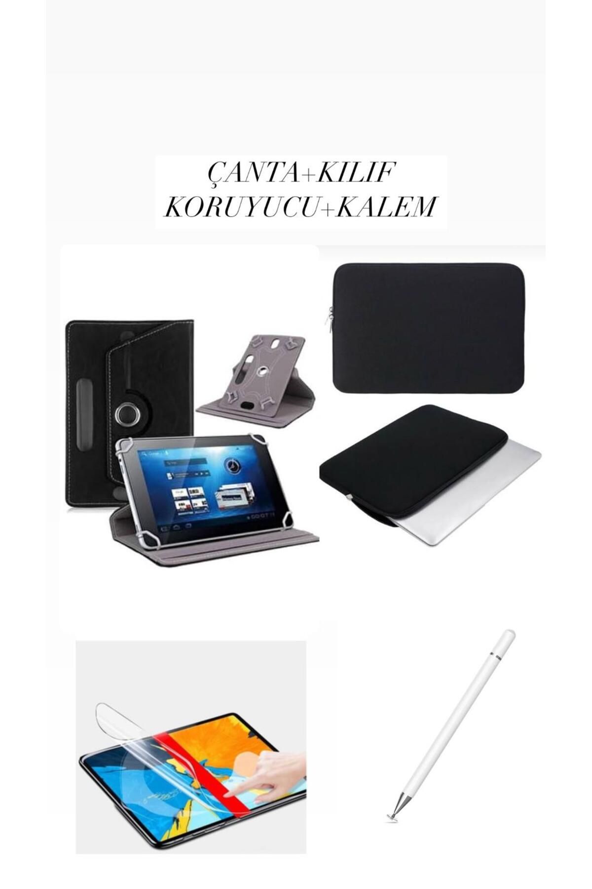corcishop Samsung Galaxy A9 Plus X210 Uyumlu 4in1 Set Kılıf Kalem Çanta Nano Koruyucu