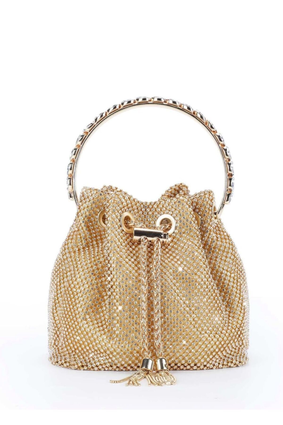 By EDUU Sultan Sepet Model Askılı ve Taşlı Clutch Tutamaçlı Abiye Çanta