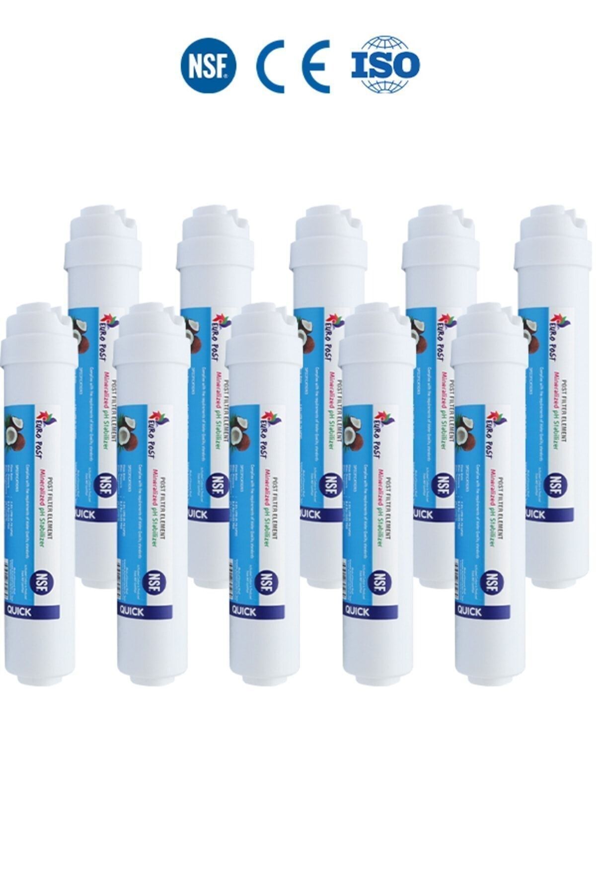 Filter Store Su Arıtma Cihazı Uyumlu Nsf Onaylı 1840 Mesh Karbonlu Tatlandırıcı Son Karbon Filtre ( 10 Adet )