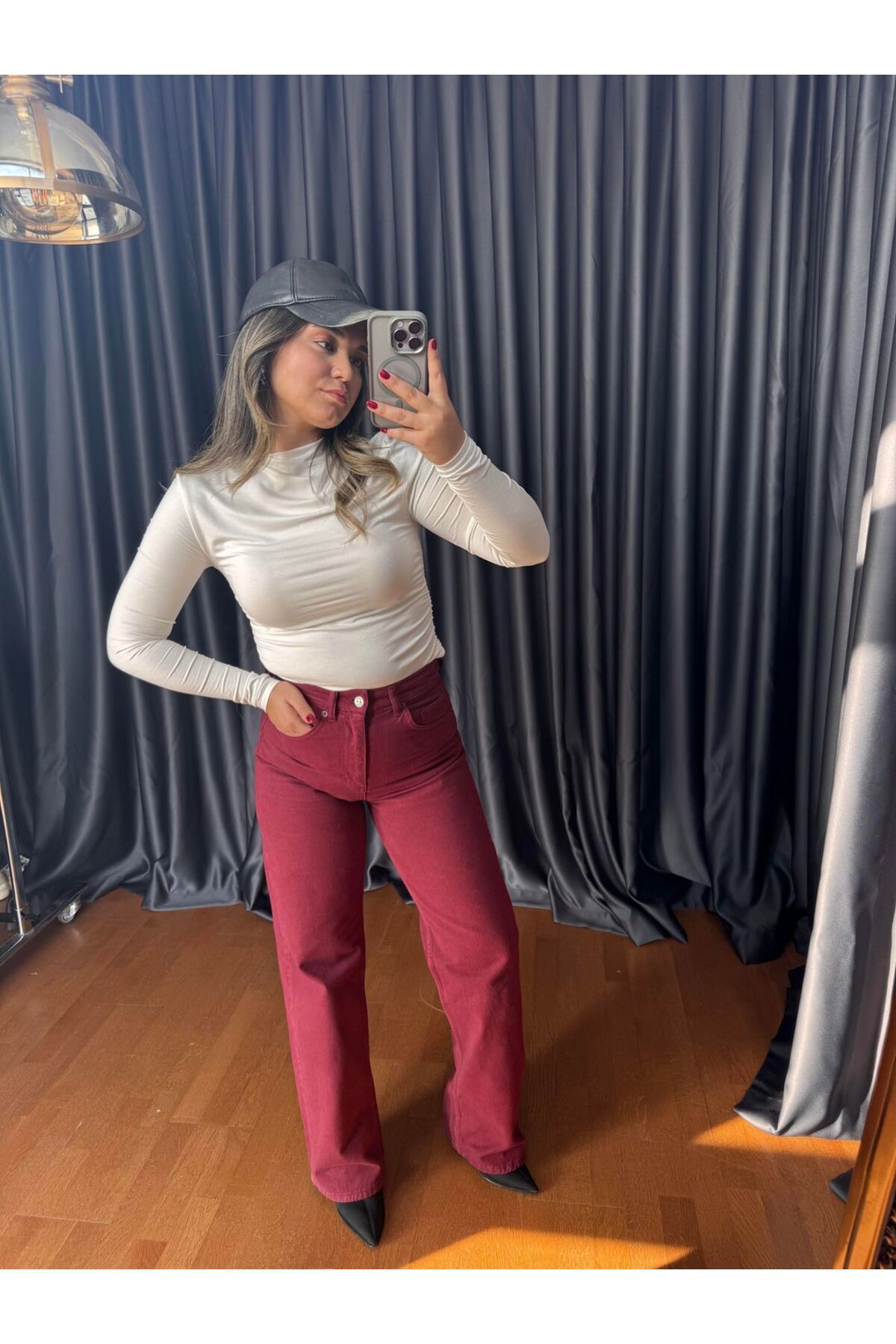 BÜŞRA PERKER Straight Jean Bordo