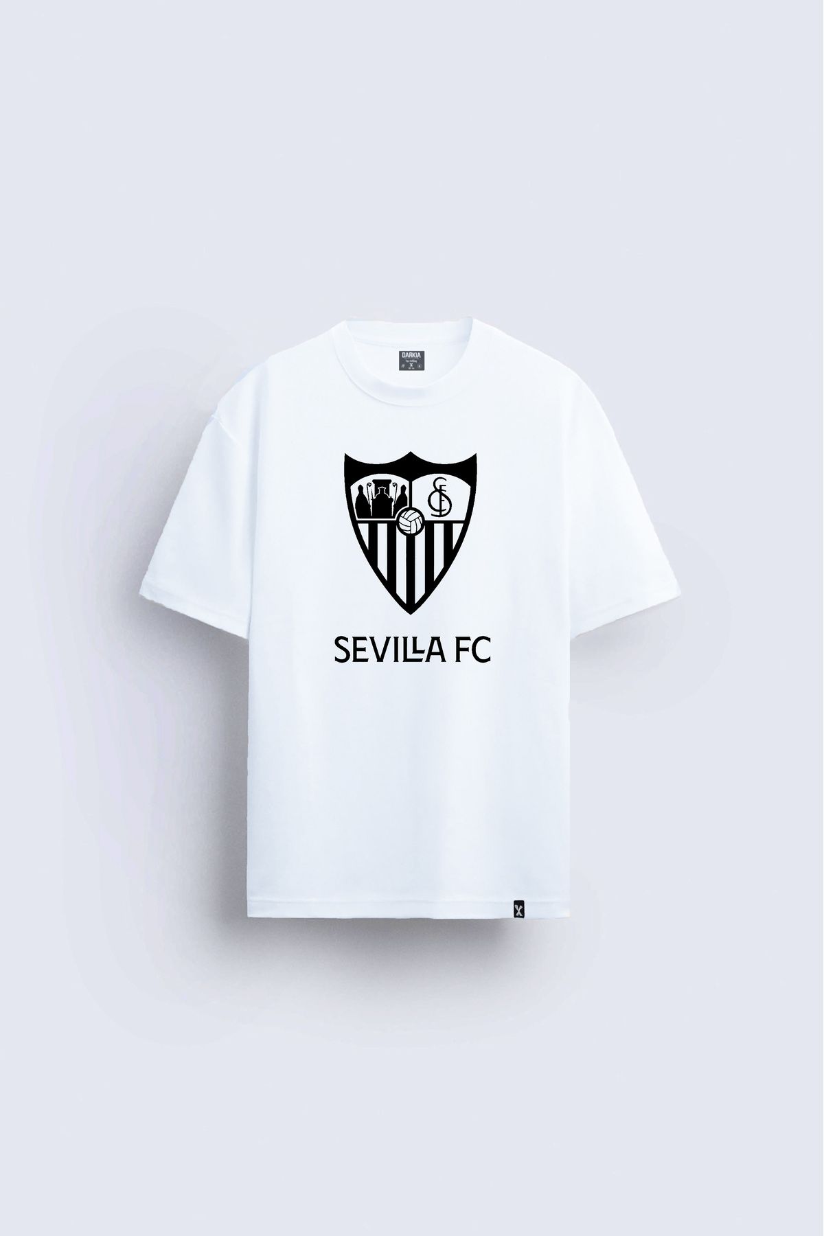Darkia Sevilla FC Futbol Takımı Baskılı Bisiklet Yaka Çocuk Yetişkin Beyaz Tişört T-shirt