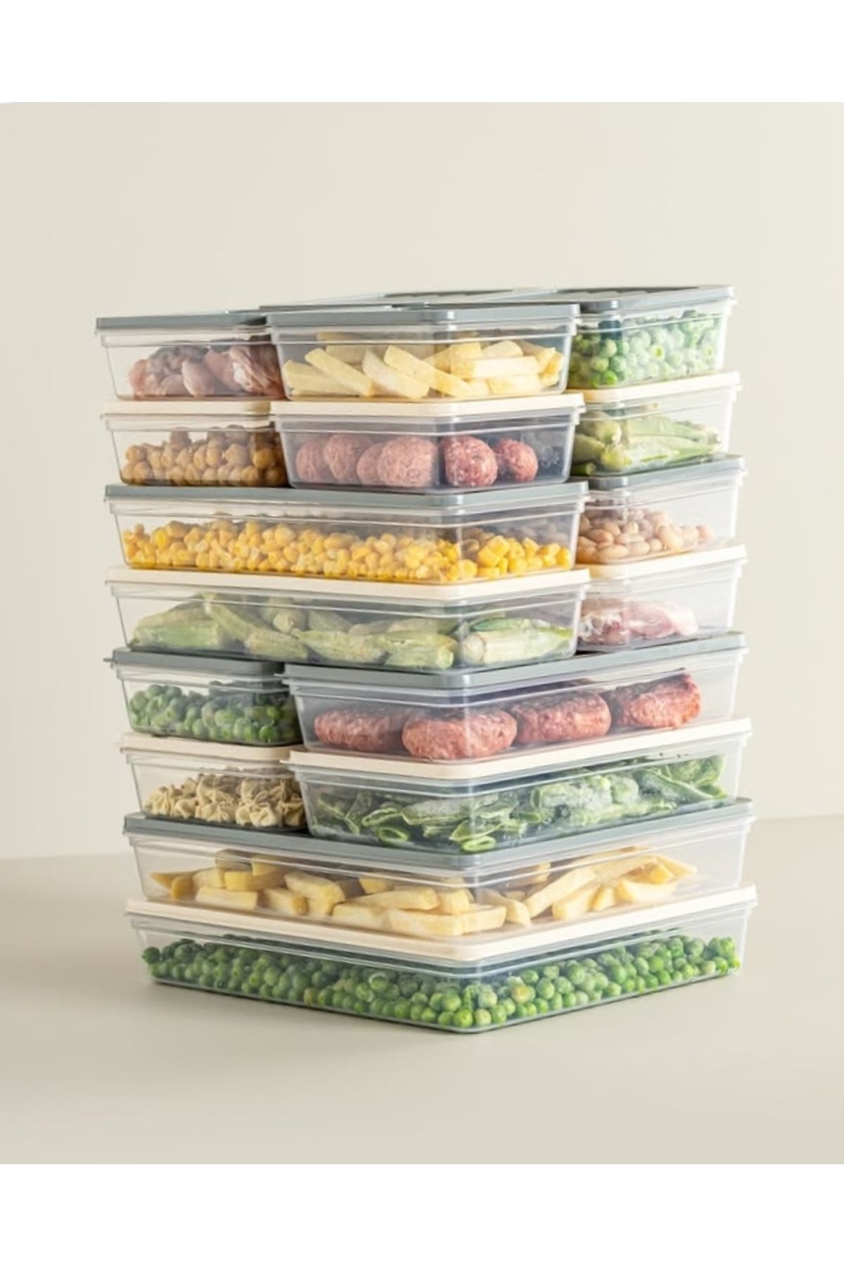 VİZYON-Refrigerator Organizer Icebox Storage Container Icebox Container Storage Container Set 6