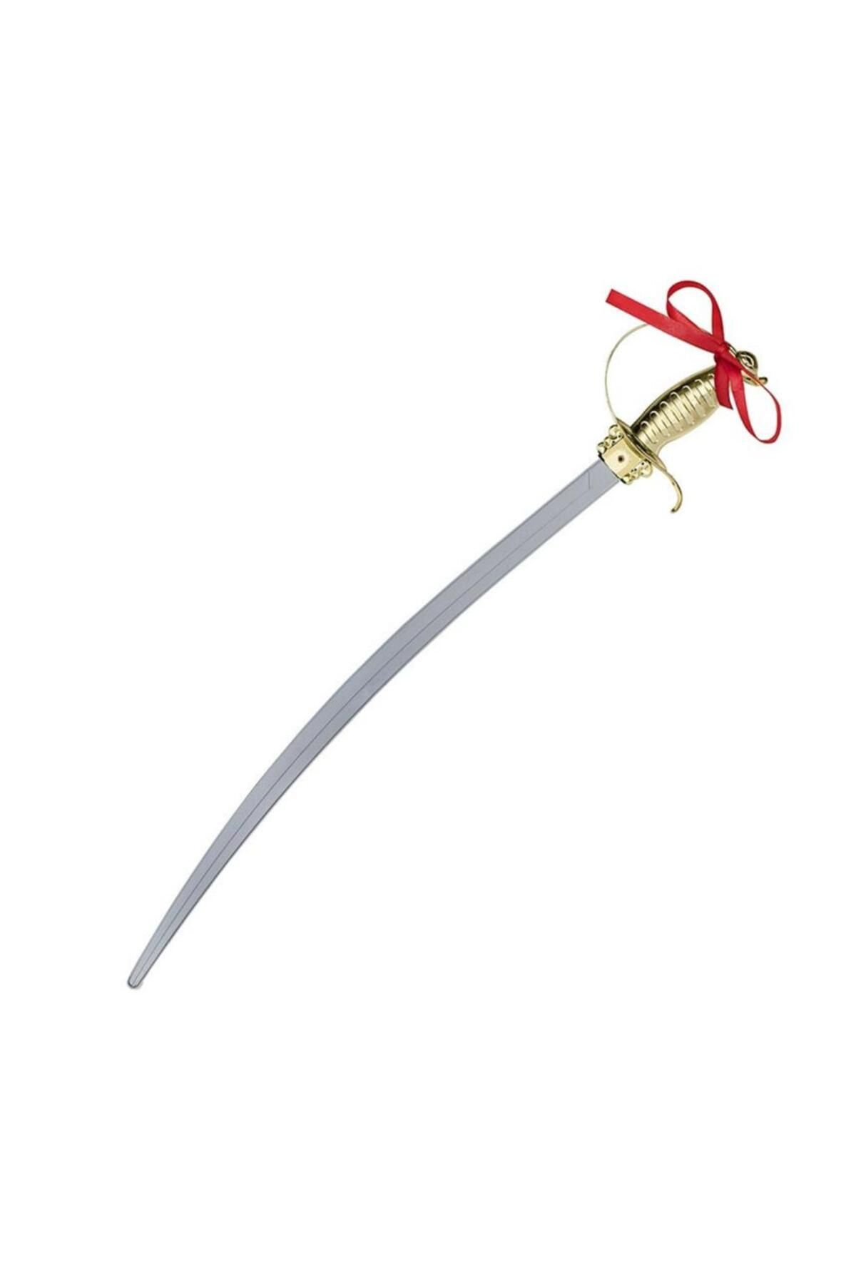 NessiWorld Altın Renk Kabzalı Zararsız Oyuncak Şövalye Kılıcı – 68 cm (Plastik)