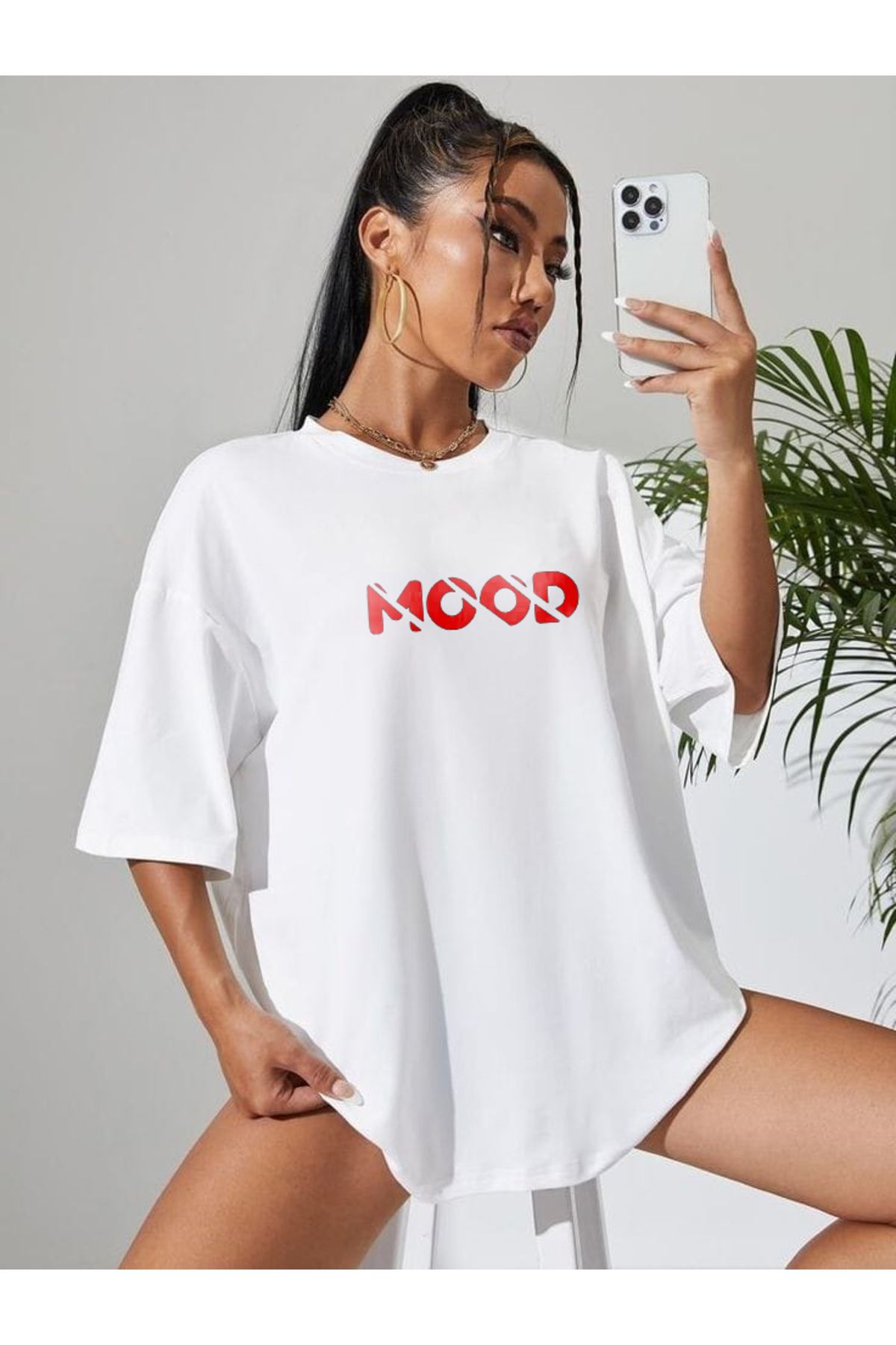 TekTarzz Unisex Mood Tasarım Baskılı Tshirt