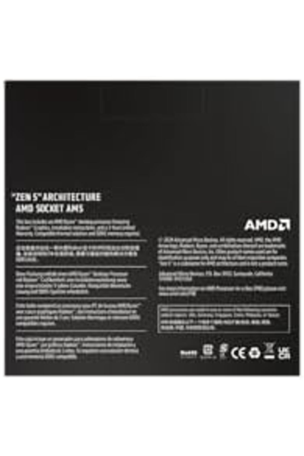 Amd-AMD Ryzen 5 9600X Desktop Processor, 6-Core, 12 Threads Unlocked 8