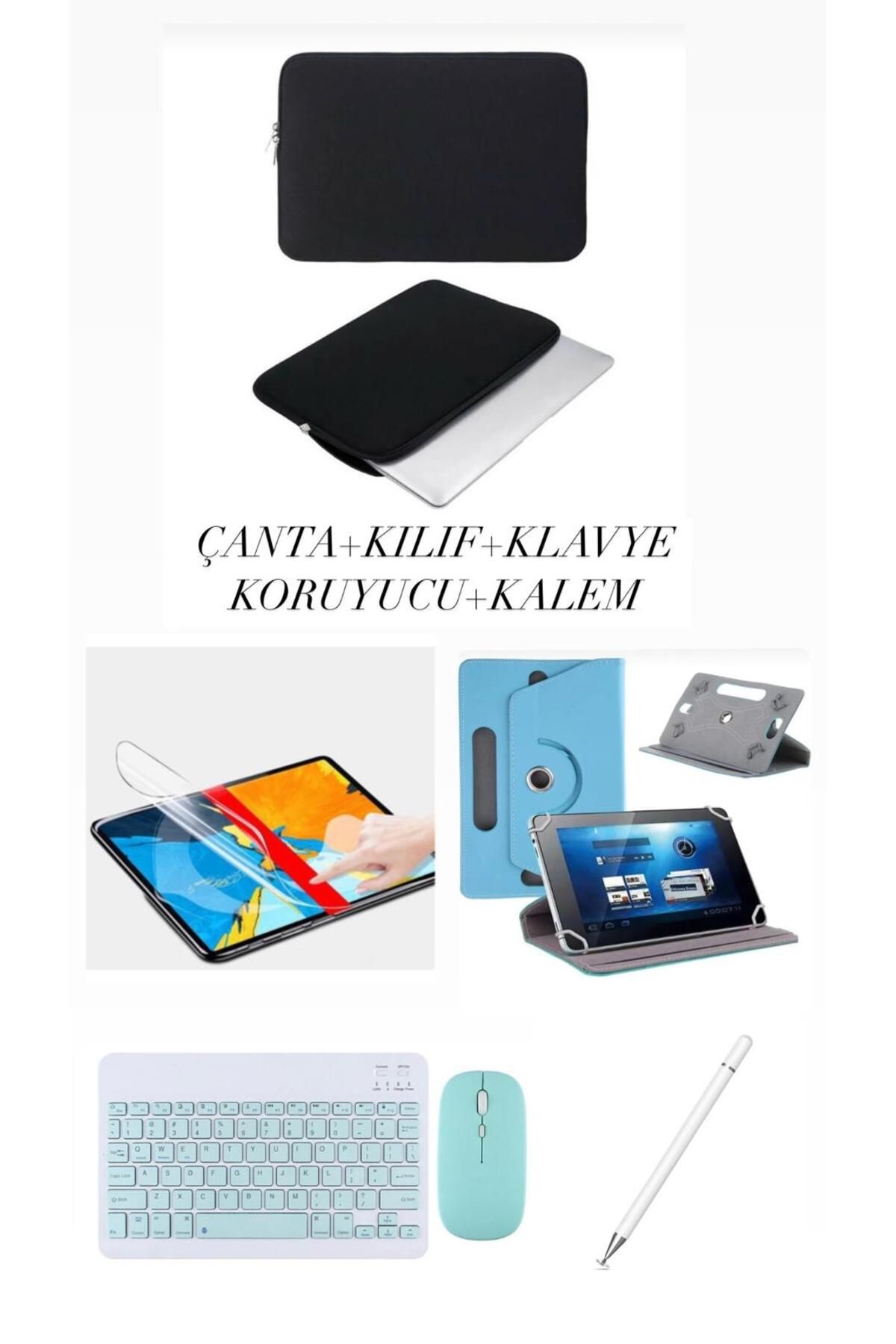 corcishop Huawei Matepad Pro 11.5 S Uyumlu 5in1 Set Kılıf Klavye Mouse Kalem Çanta Nano