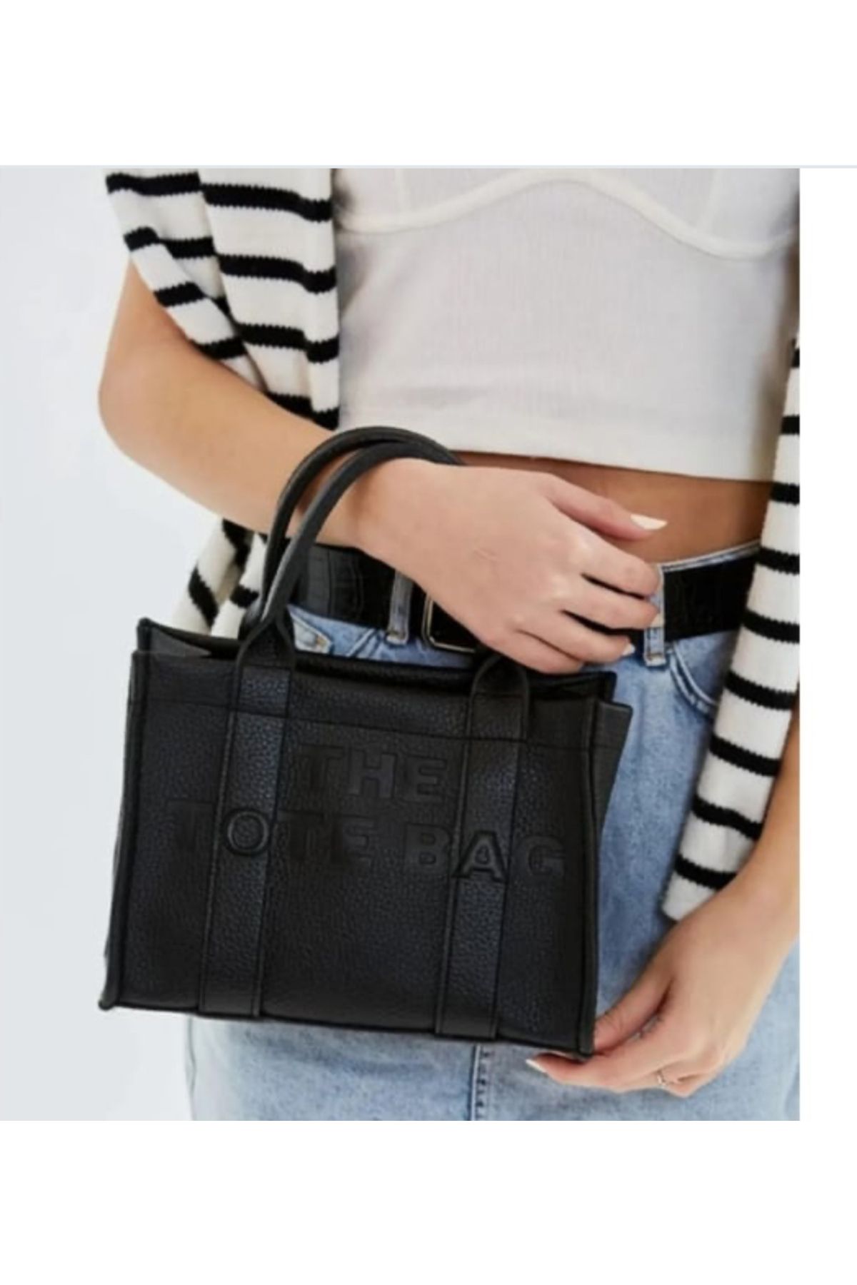 Lin WorkShop Kadın Çanta To The Bag Siyah Deri Çanta