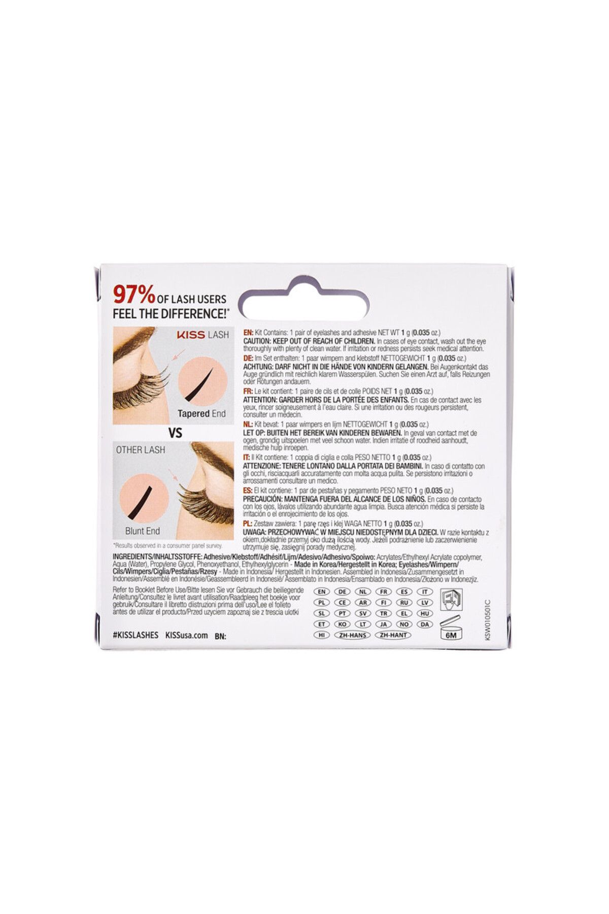 Kiss-So Wispy Tapered Lash Collection KSW01C 4