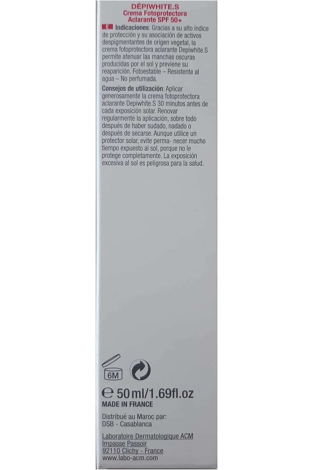 ACM-ACM Labo DEPIWHITE S SPF50+ Whitening Photoprotector Lightening Skincare 50ml 4