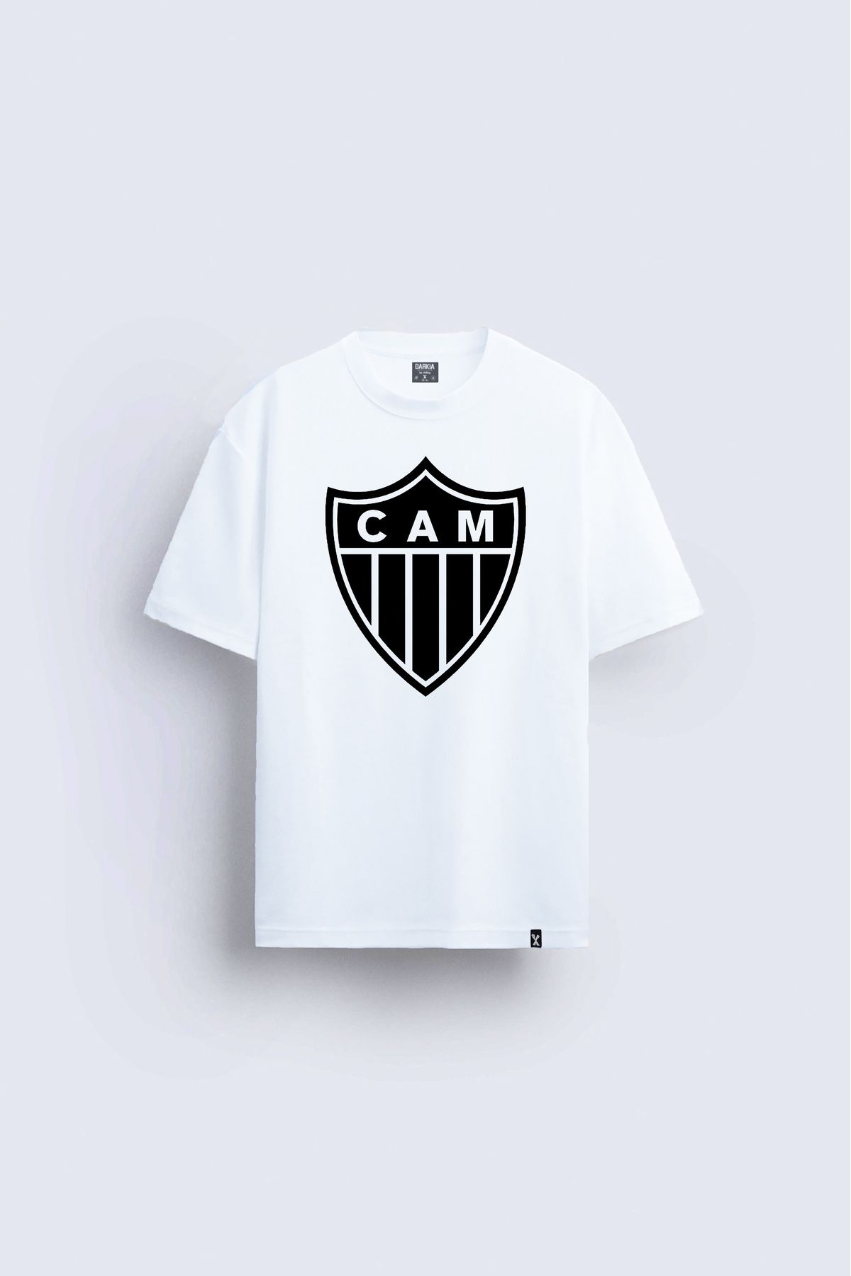 Darkia Atlético Mineiro Futbol Takımı Baskılı Bisiklet Yaka Çocuk Yetişkin Beyaz Tişört T-shirt