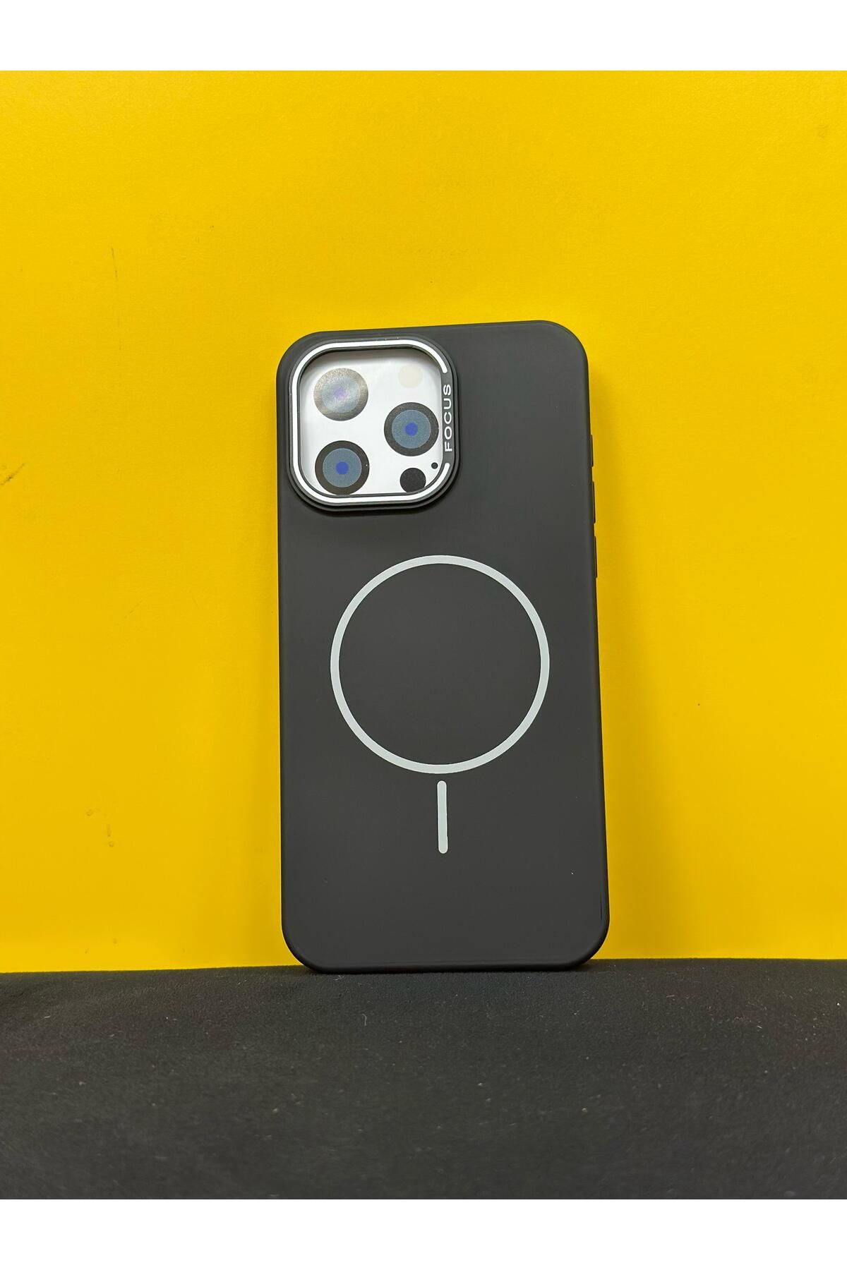 PEXURA TECH Apple iPhone 14 Pro Max Magsafe Uyumlu Mat Silikon Telefon Kılıfı + Metal Kamera Koruma