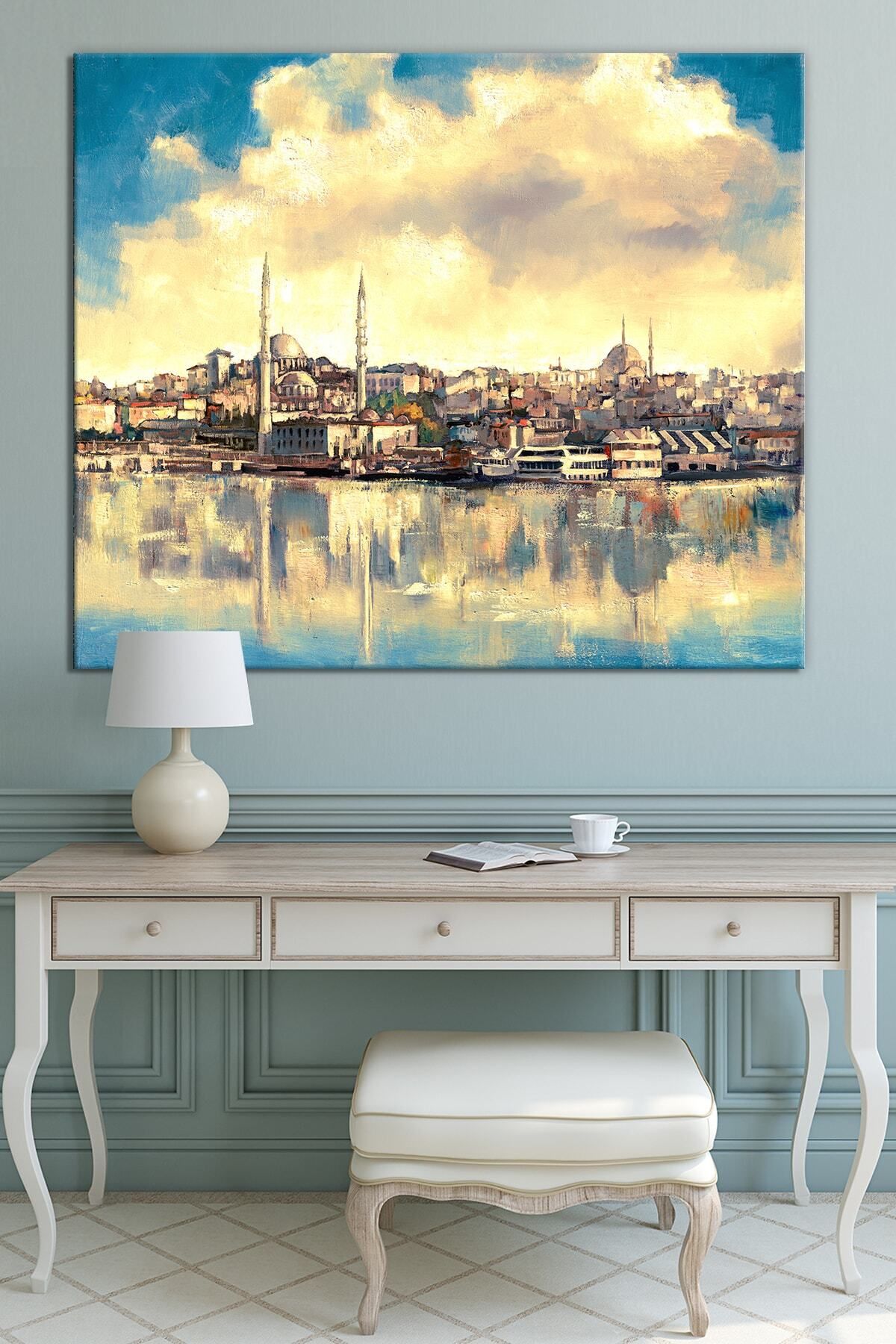 Morfil Sanat Atölyesi Istanbul Tarihi Yarımada Dekoratif Kanvas Tablo (6 Farklı Ölçü)