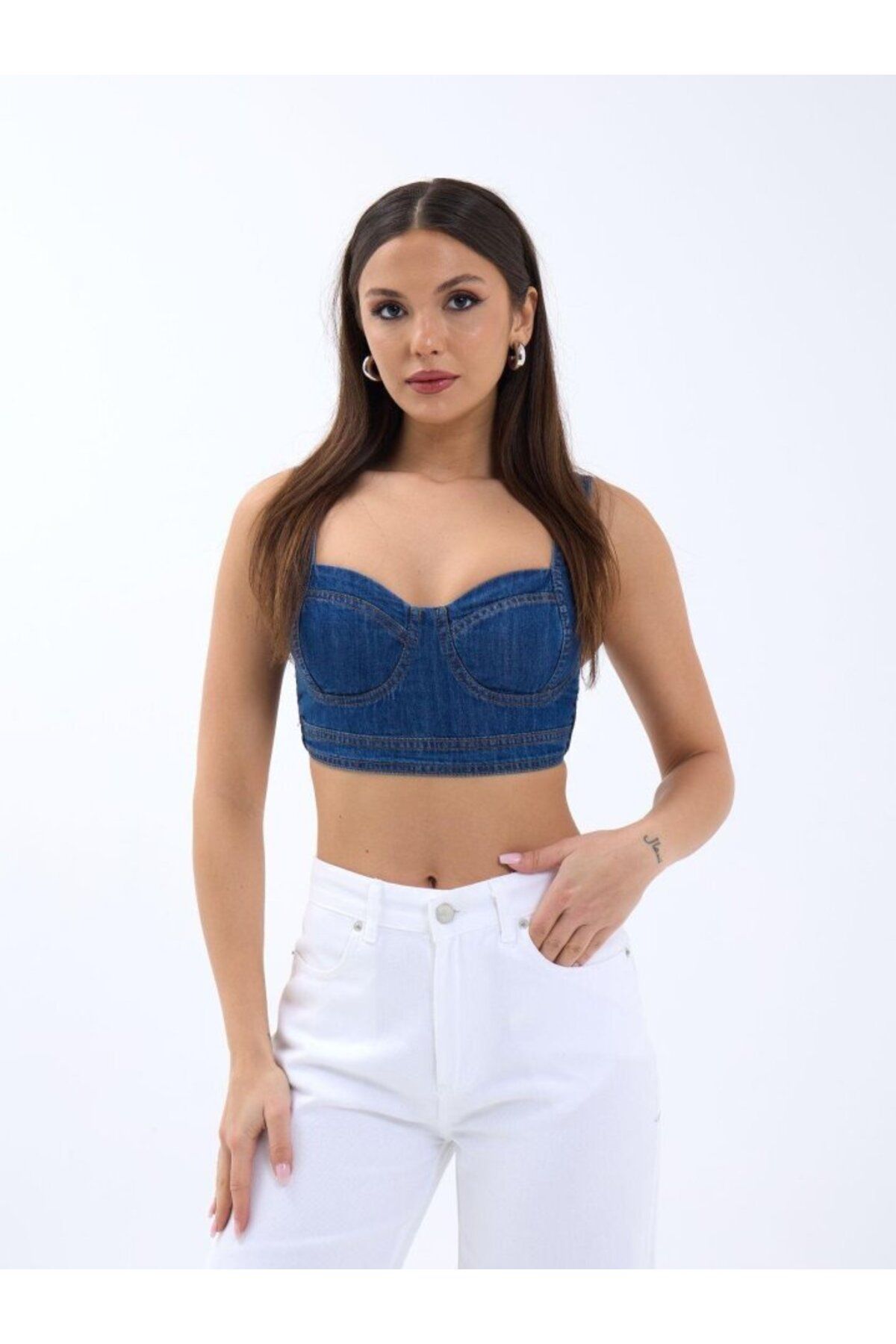 anizmir 7131 KOT CROP-MAVİ