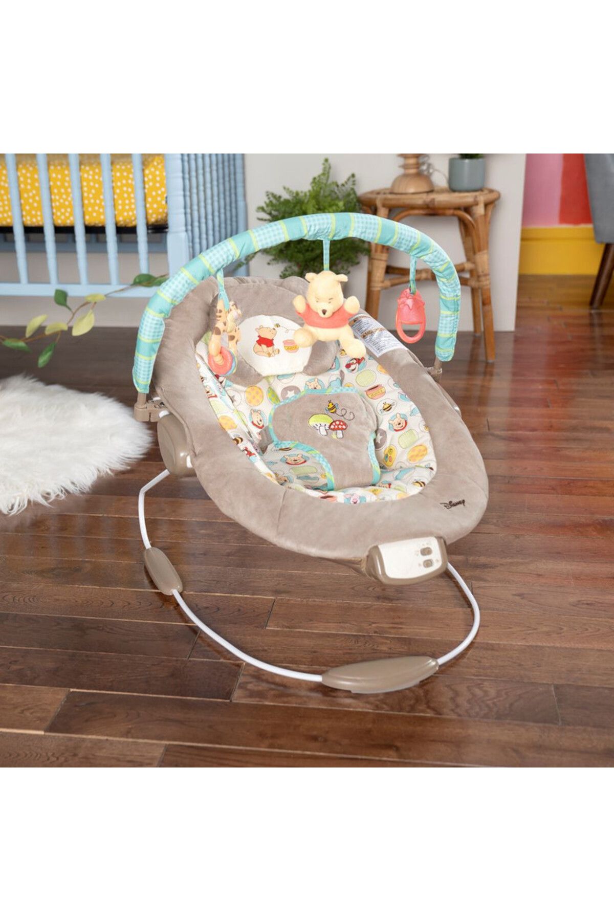 Bright Starts-- Winnie the Pooh Dots & Hunny Pots Bouncer, 0 to 6 months 4