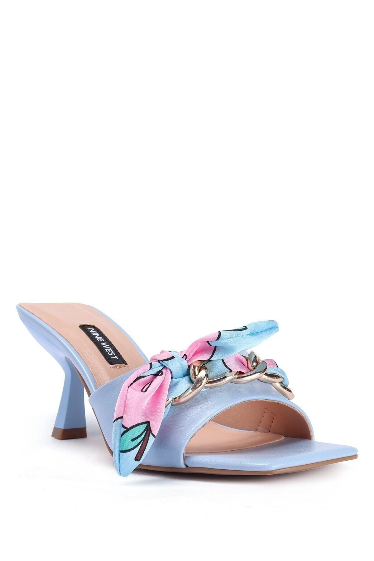 Nine West Zolara Mavi Kadın Topuklu Terlik