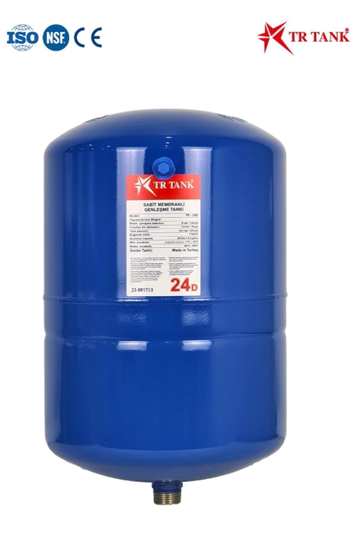Filter Store Trtank Profesyonel 24 Litre Dikey Ayaklı Nsf Membranlı Hidrofor Genleşme Tankı