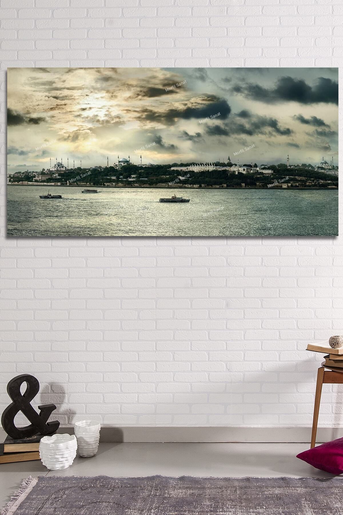 Morfil Sanat Atölyesi Istanbul Deniz Şehir Tarihi Yarımada Muhteşem Manzara Kanvas Tablo